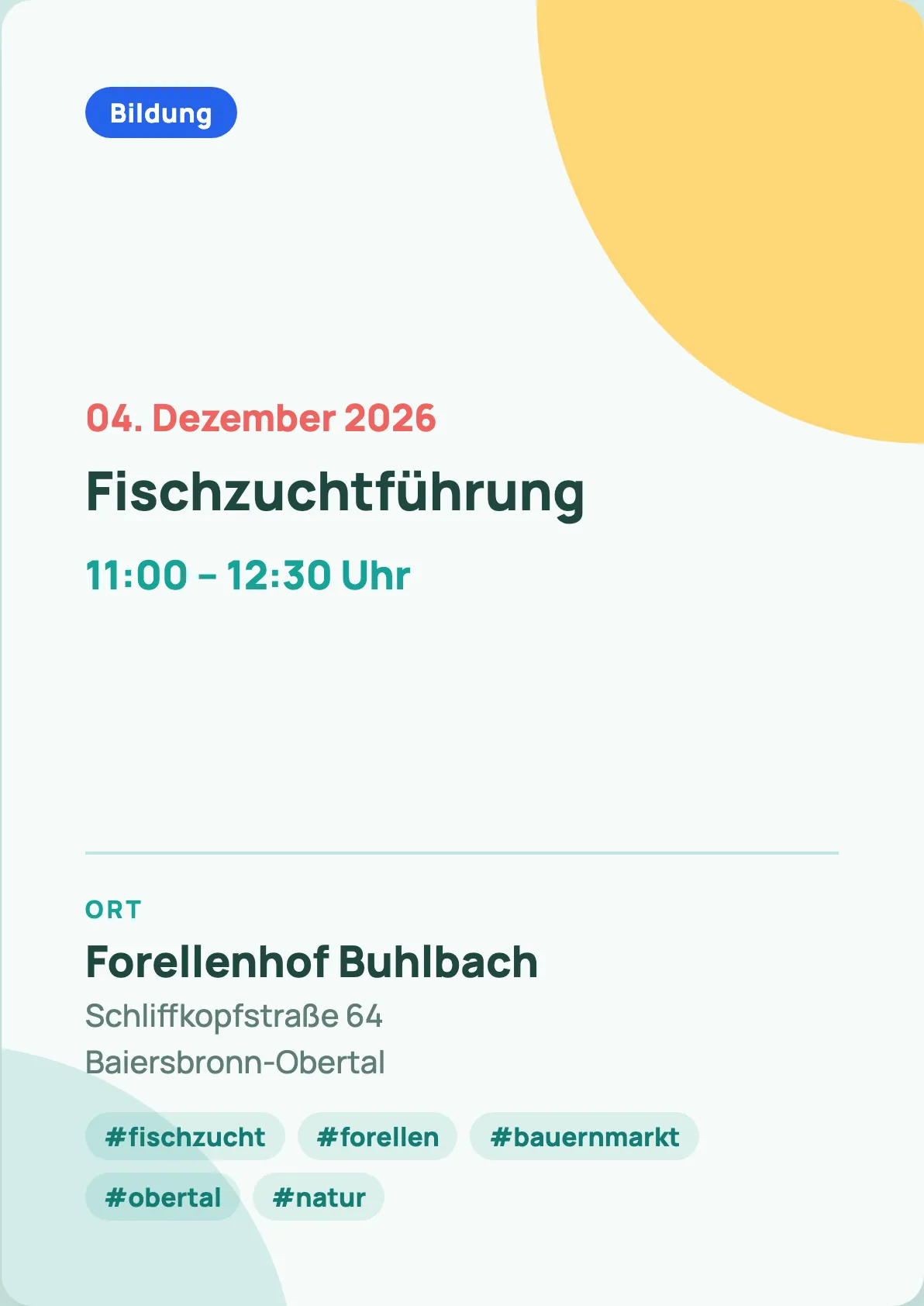 Veranstaltungsflyer