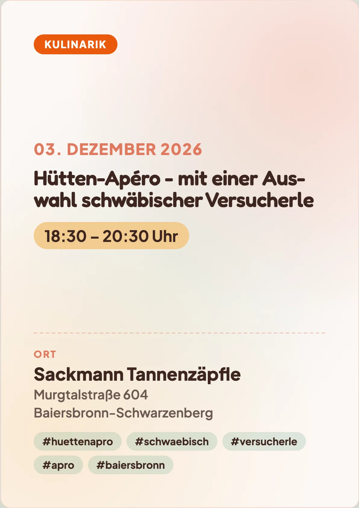 Veranstaltungsflyer