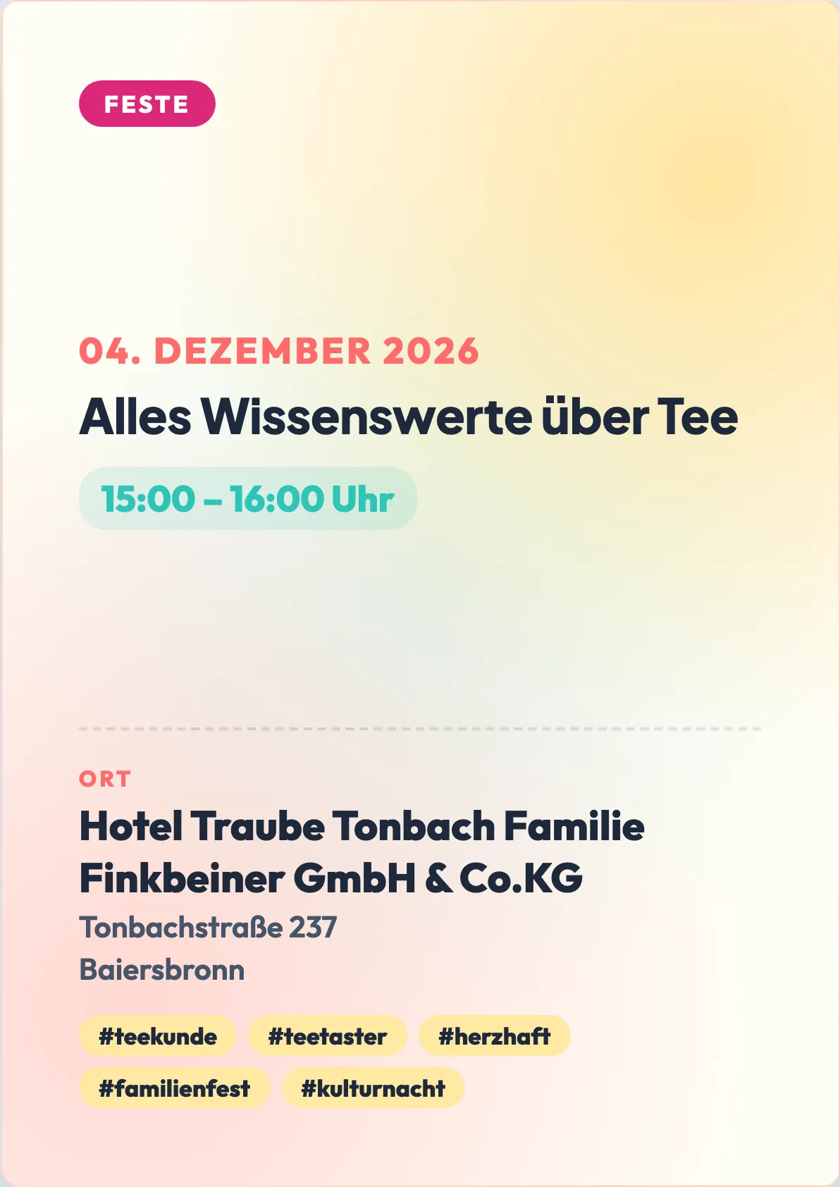 Veranstaltungsflyer