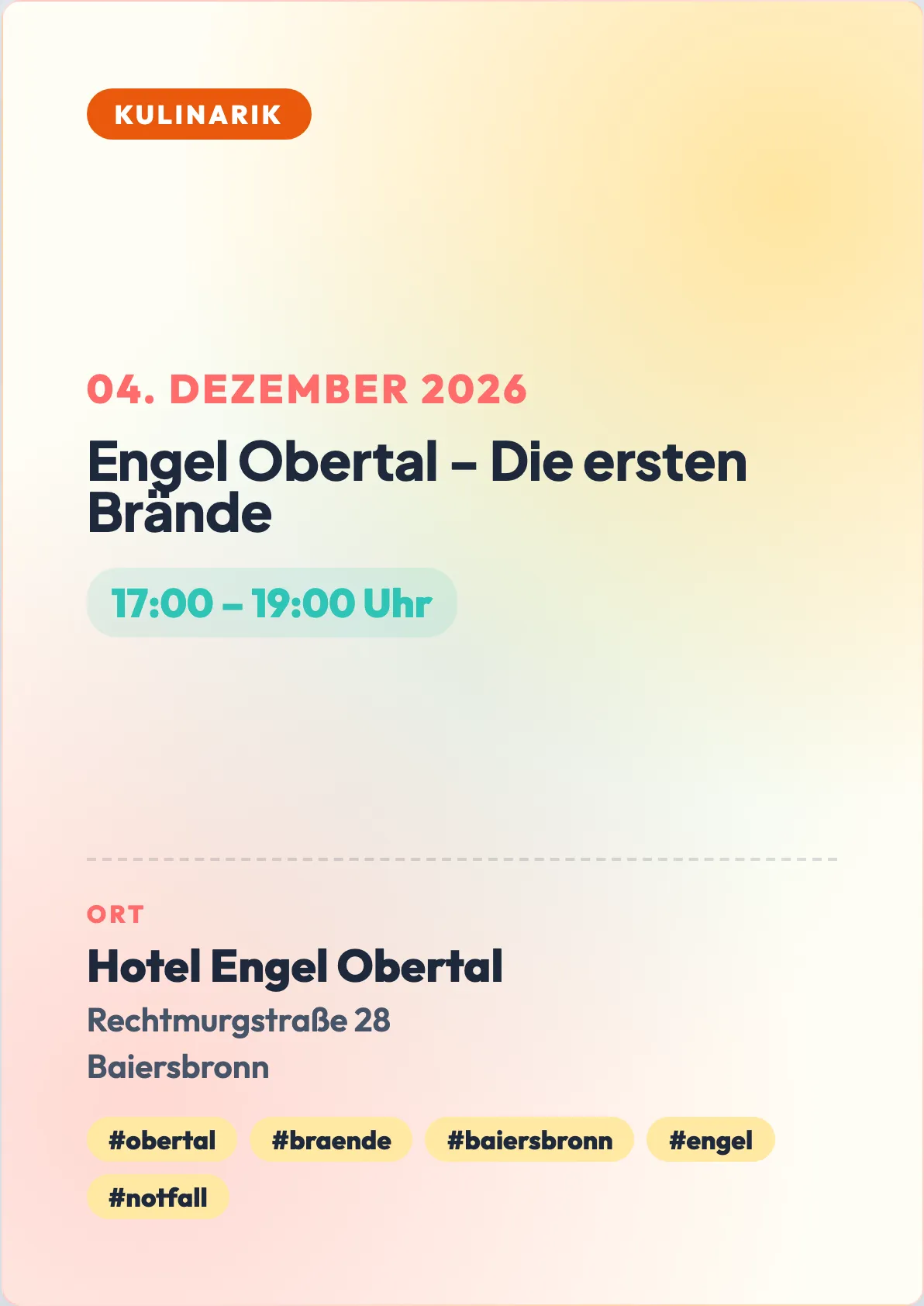 Veranstaltungsflyer