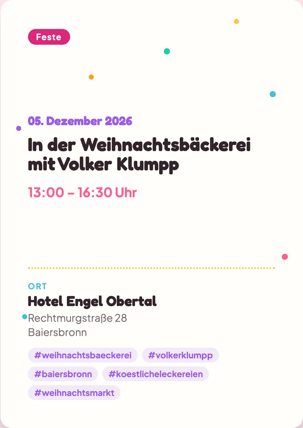 Veranstaltungsflyer