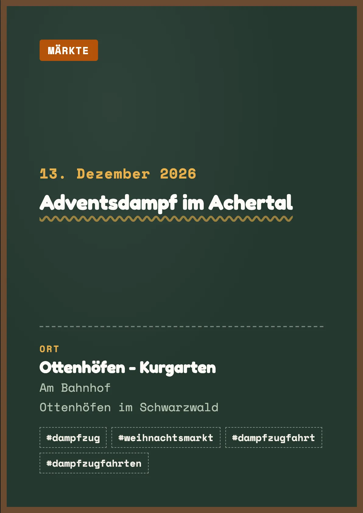 Veranstaltungsflyer