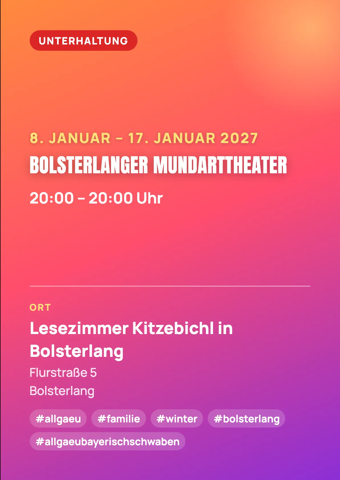Veranstaltungsflyer