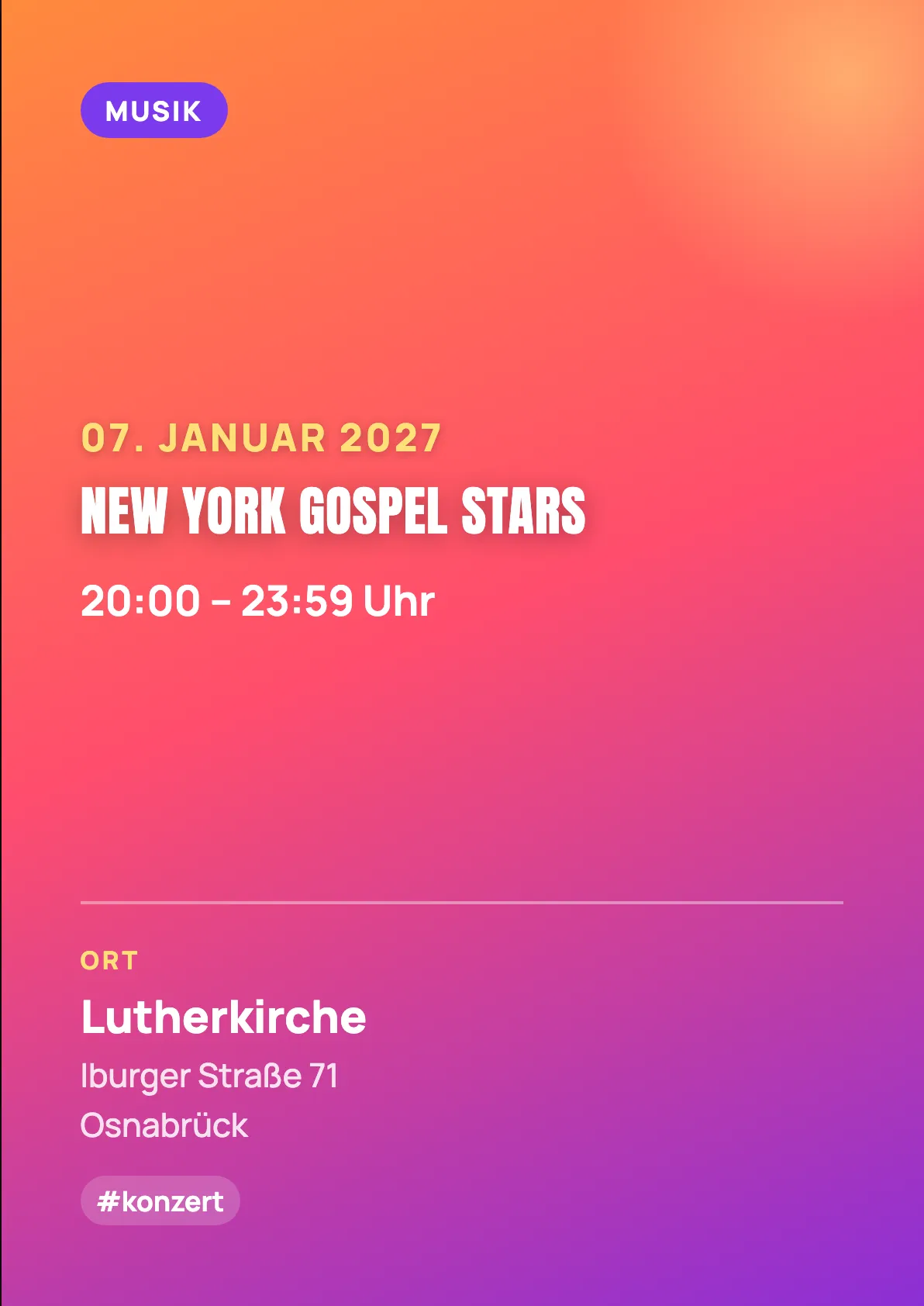 Veranstaltungsflyer