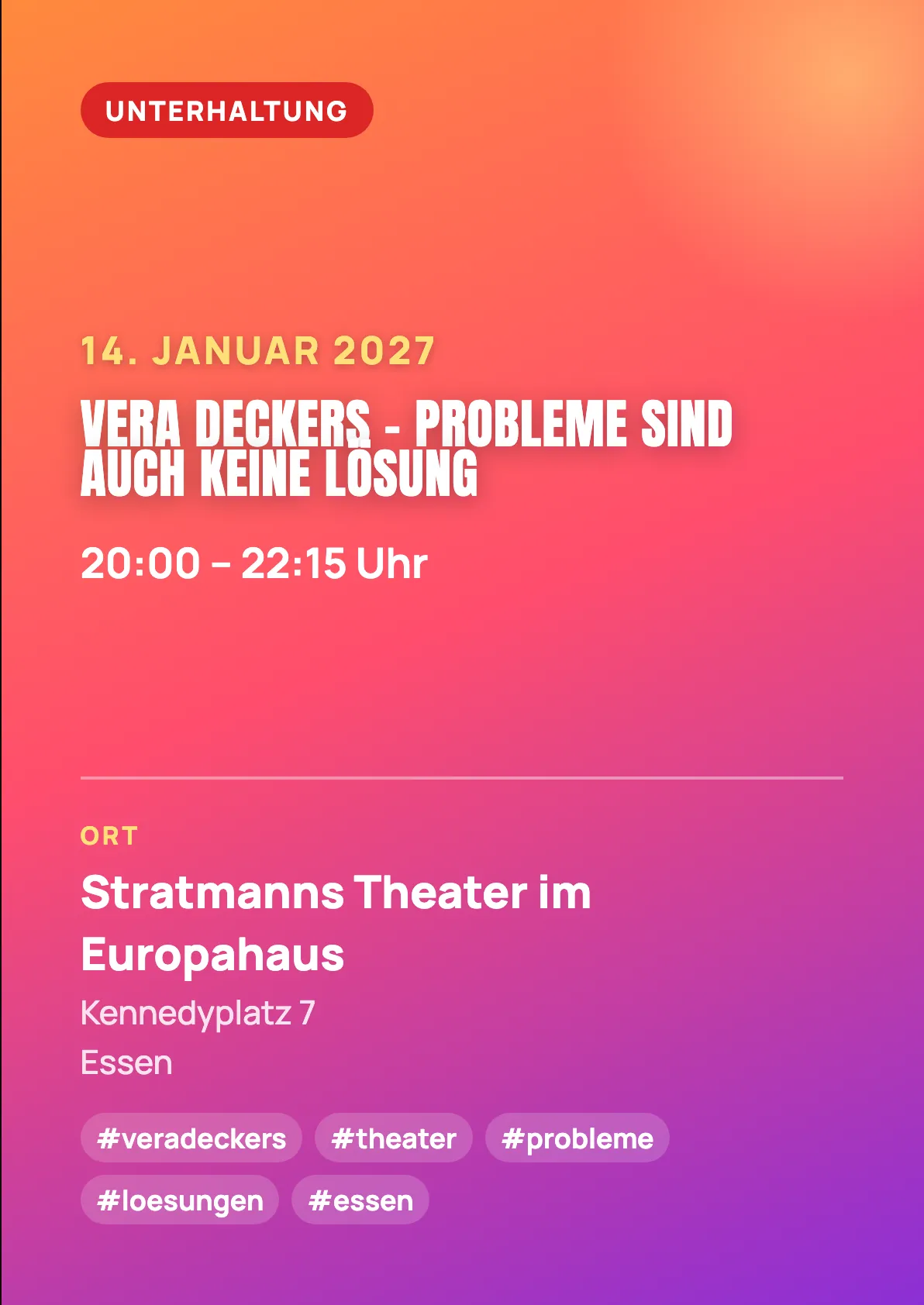 Veranstaltungsflyer