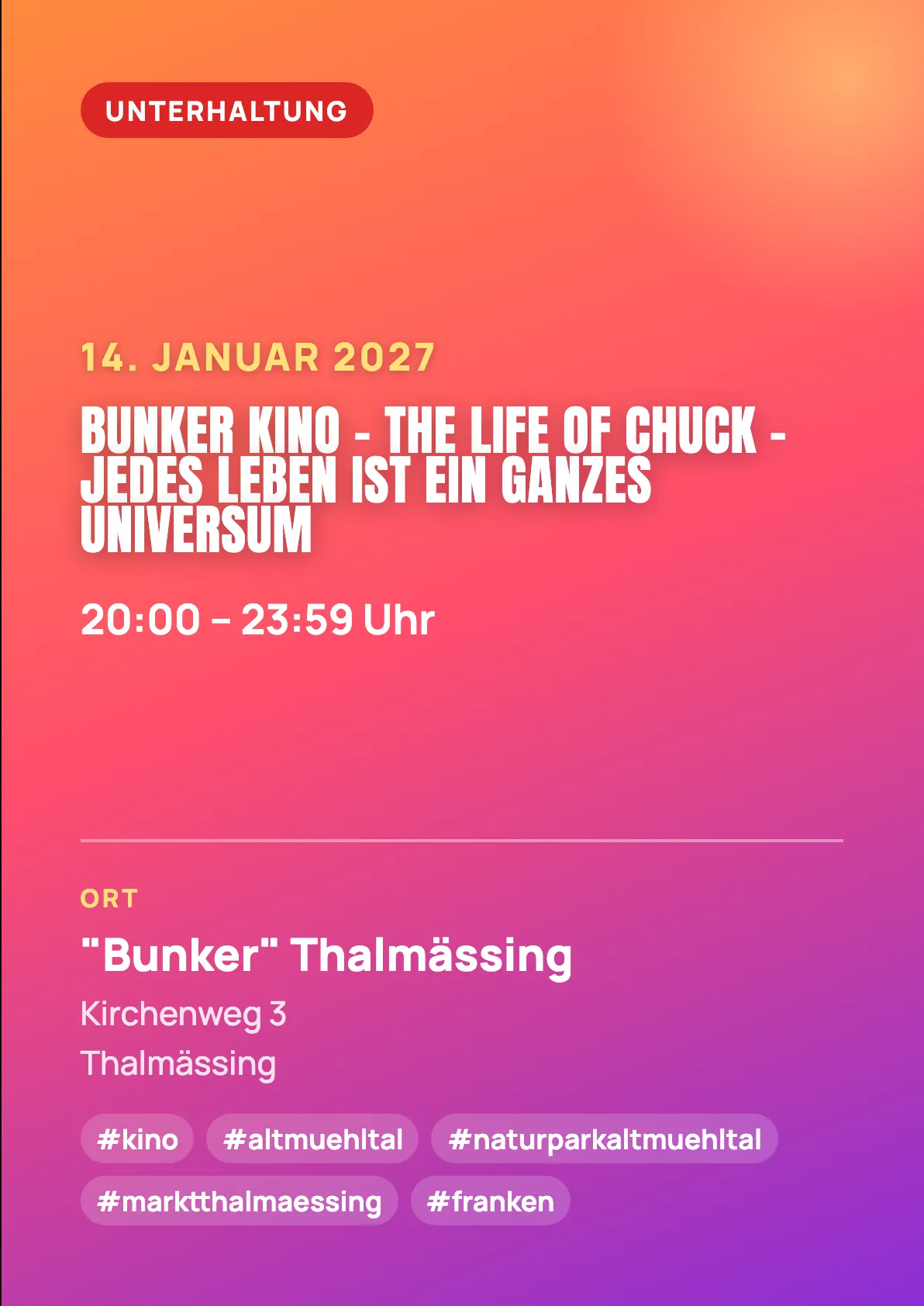 Veranstaltungsflyer