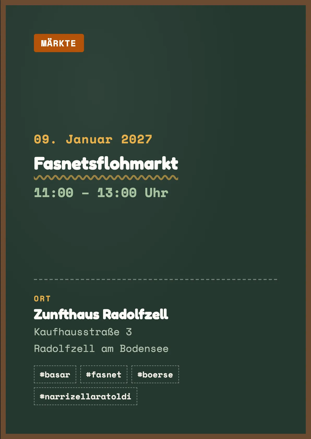 Veranstaltungsflyer