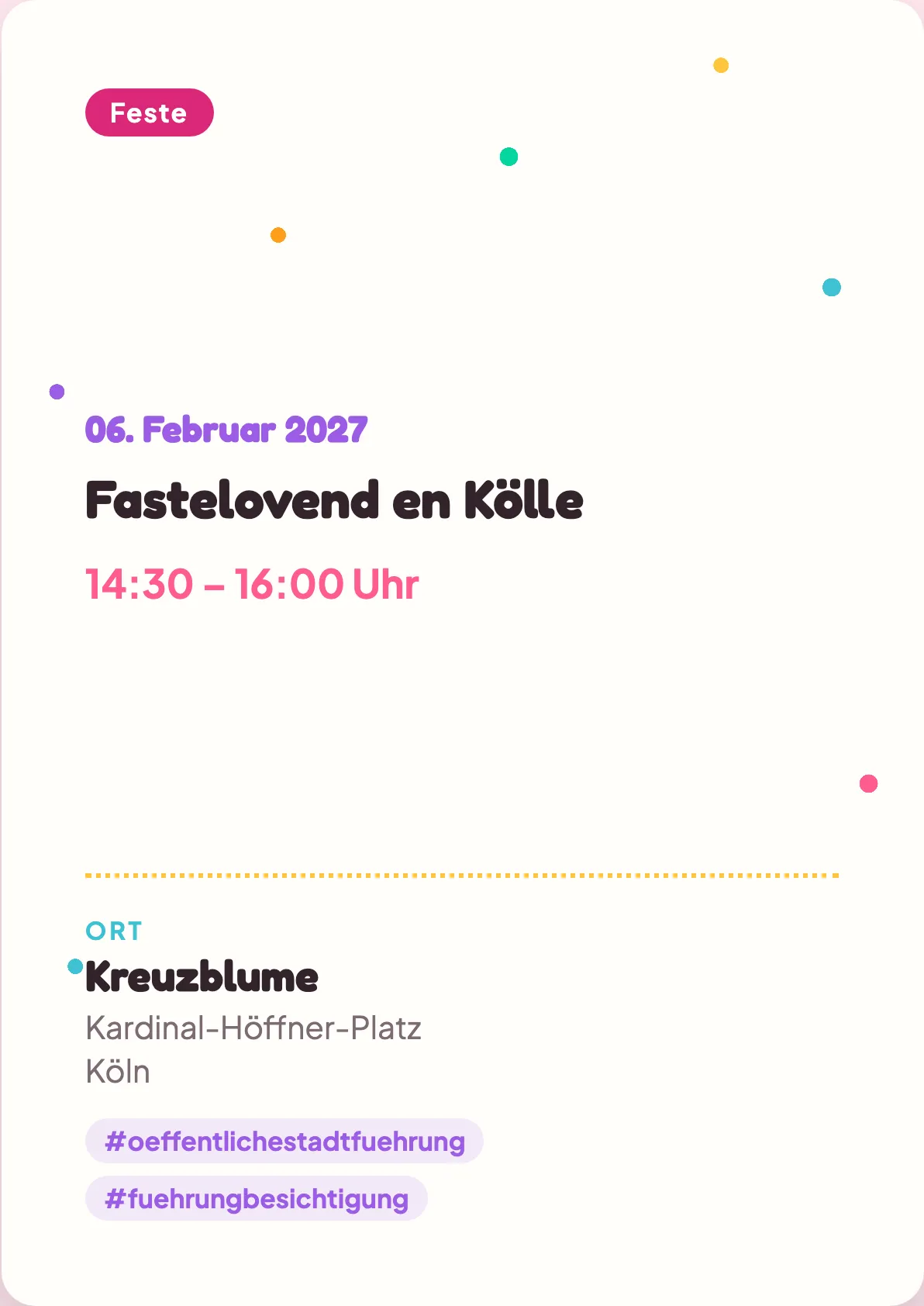 Veranstaltungsflyer
