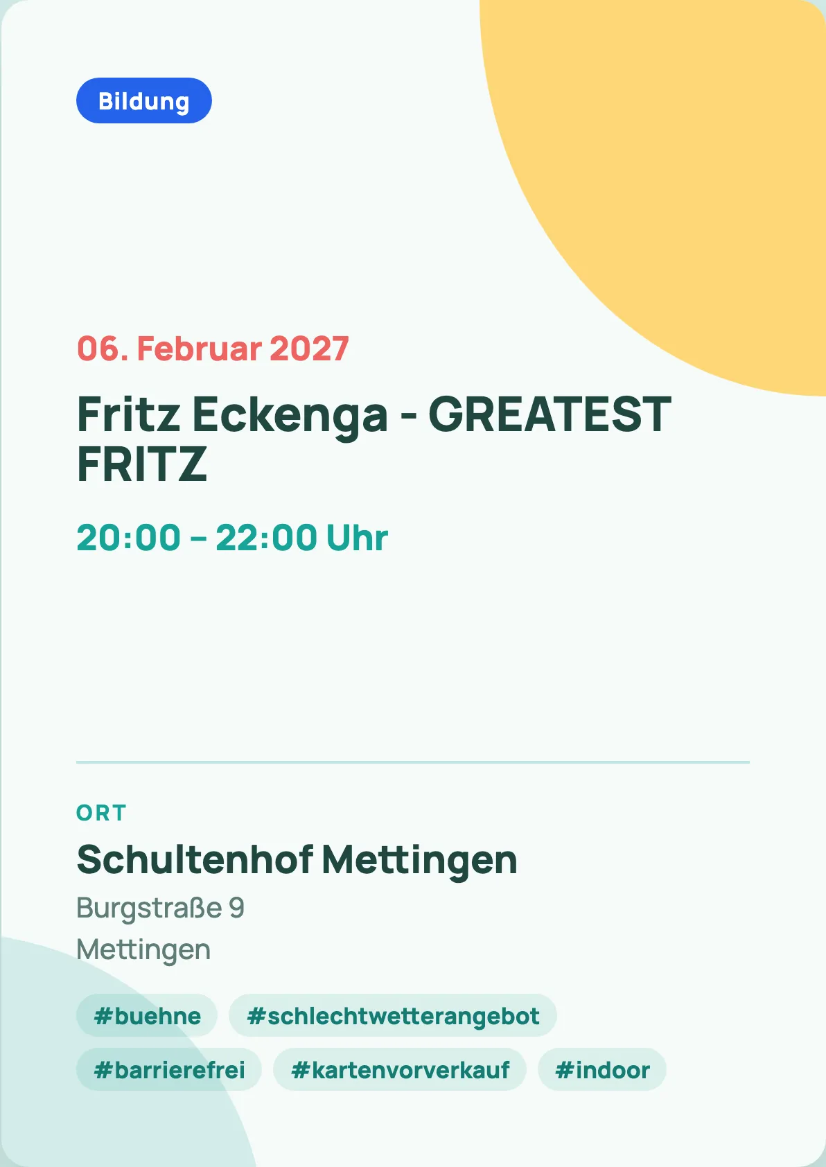 Veranstaltungsflyer