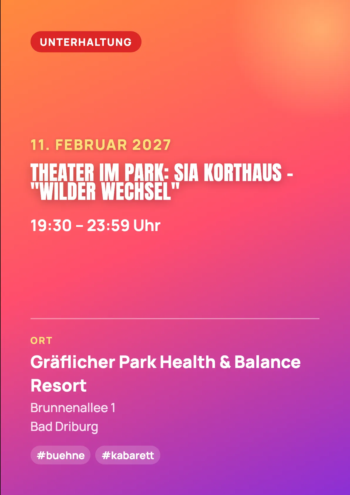 Veranstaltungsflyer
