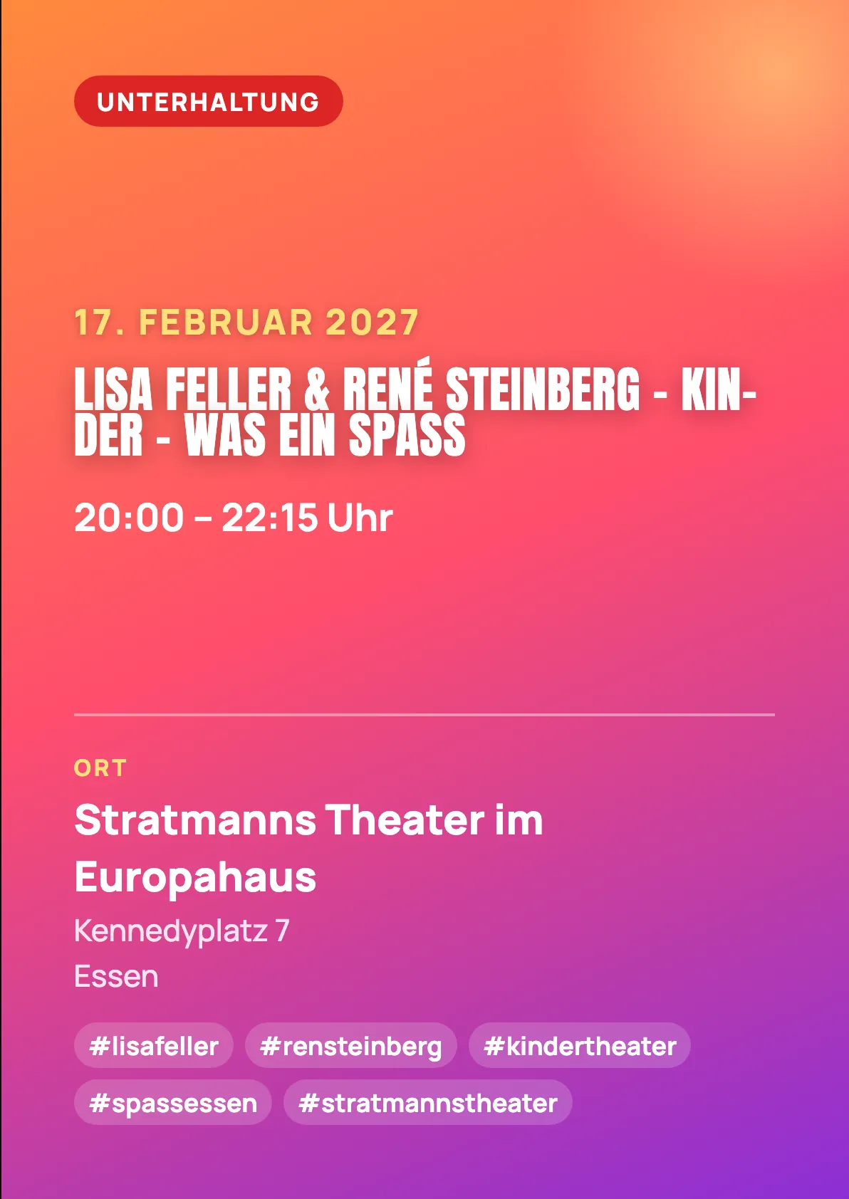 Veranstaltungsflyer