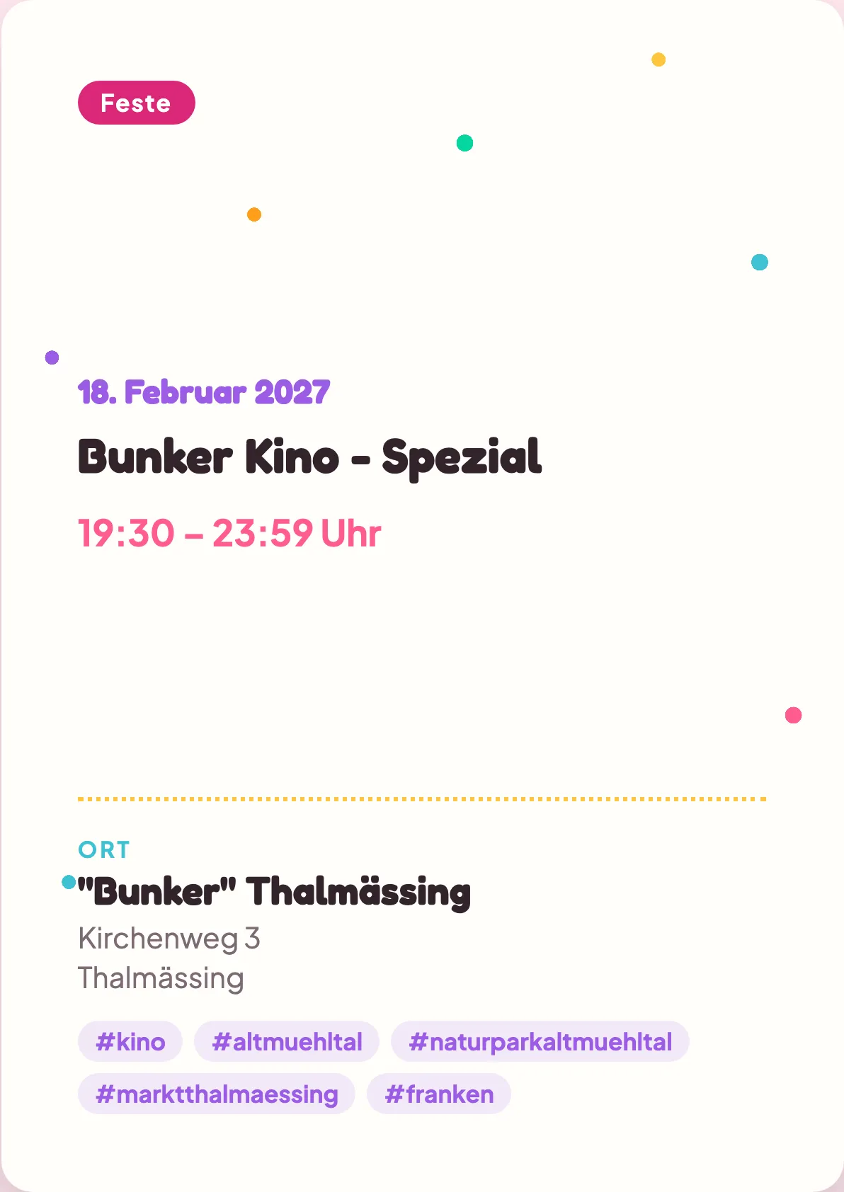 Veranstaltungsflyer
