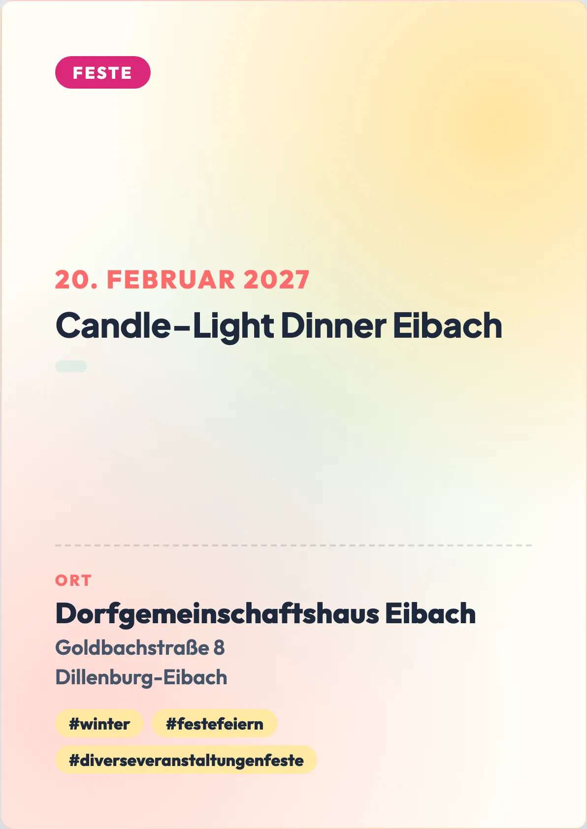 Veranstaltungsflyer