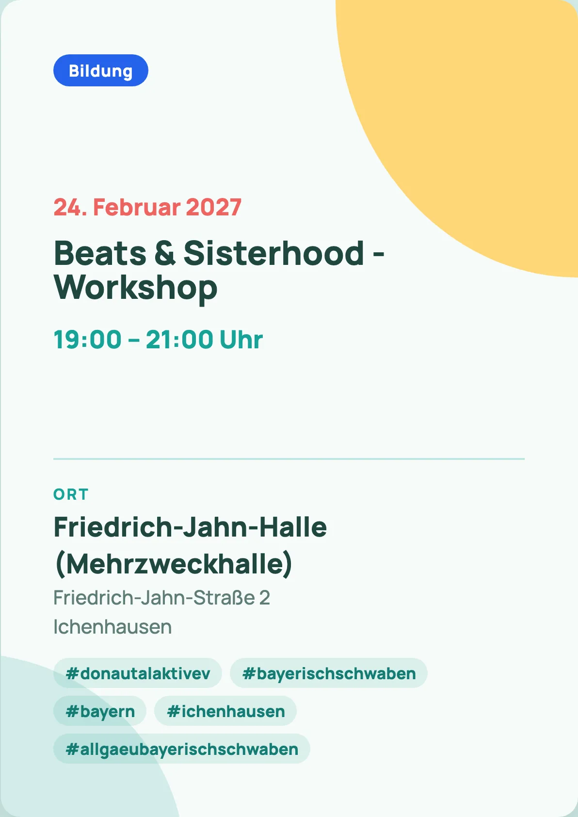 Veranstaltungsflyer