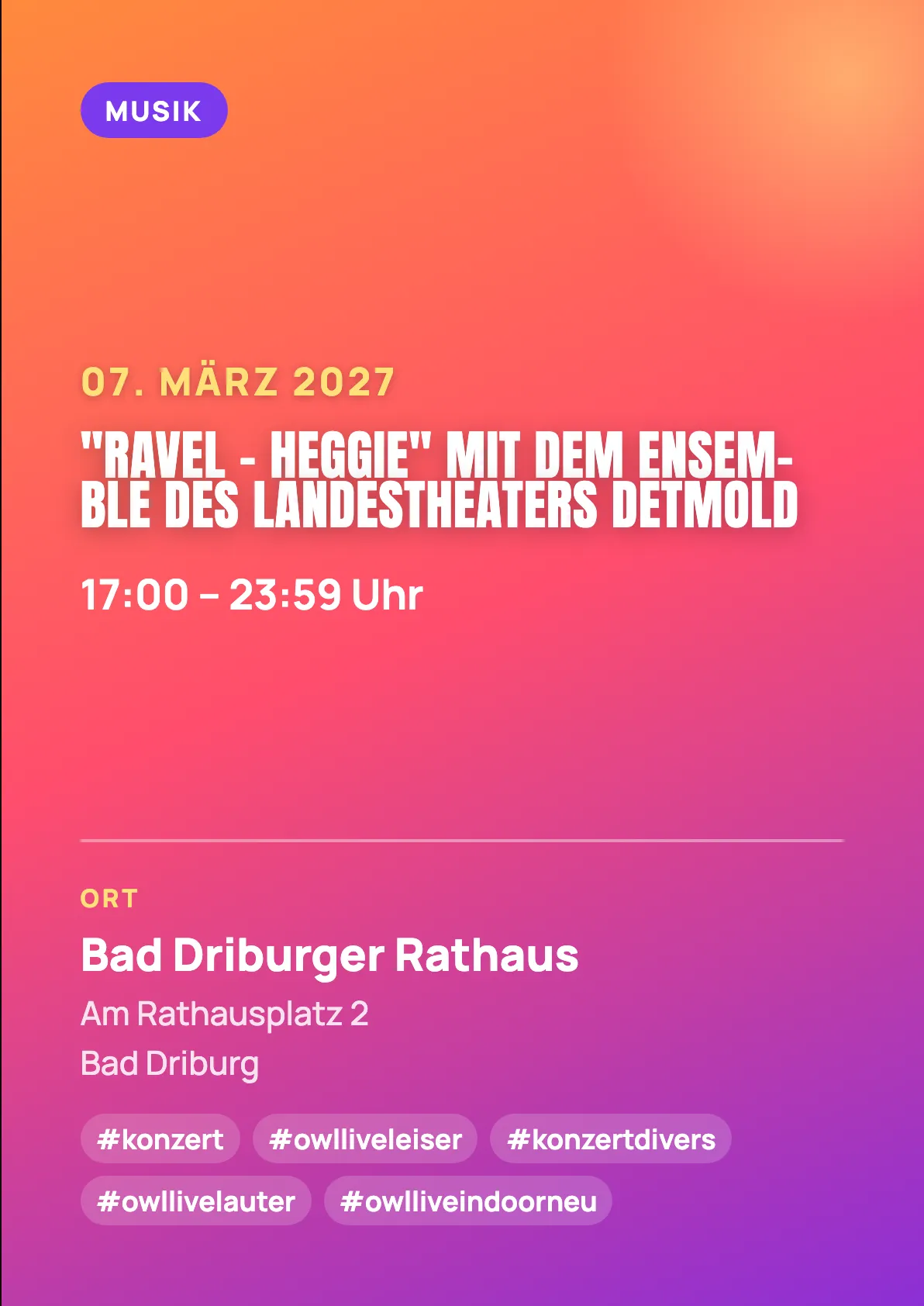 Veranstaltungsflyer