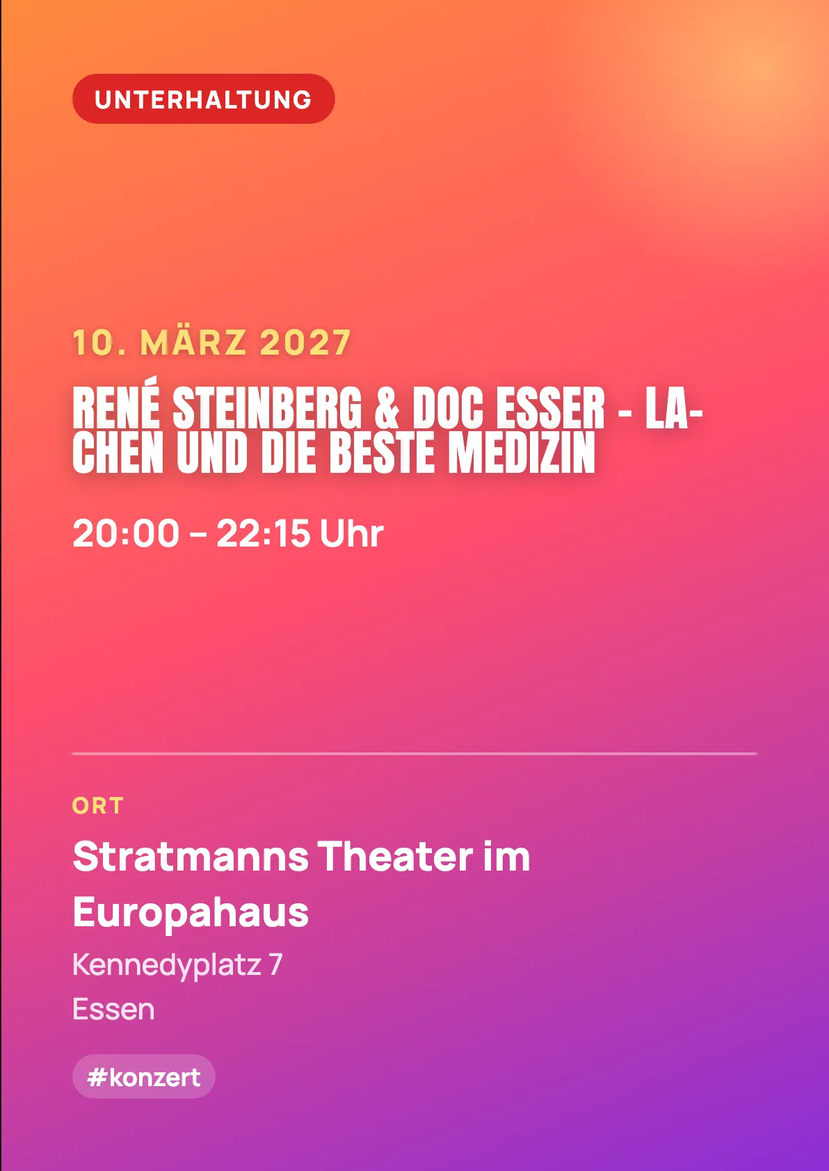 Veranstaltungsflyer