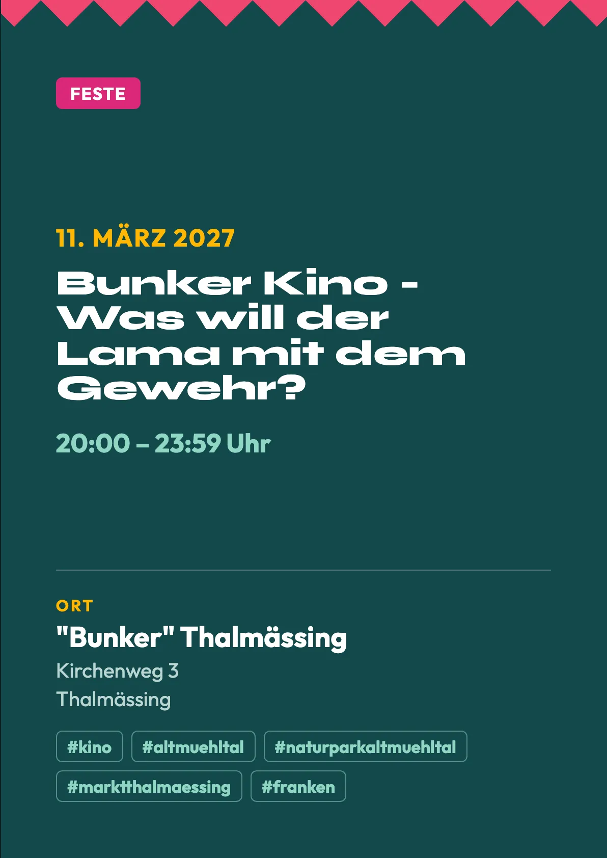 Veranstaltungsflyer
