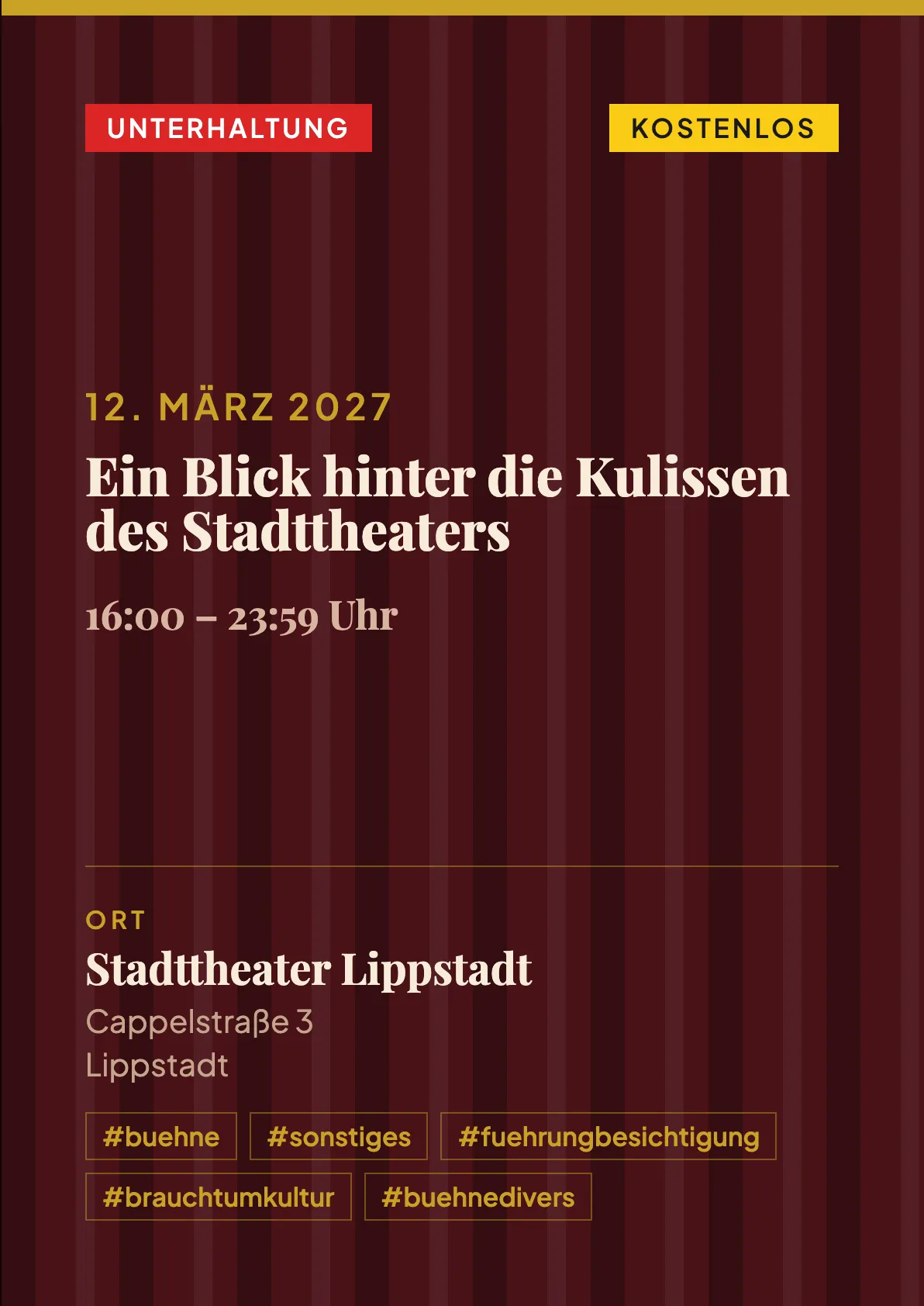 Veranstaltungsflyer