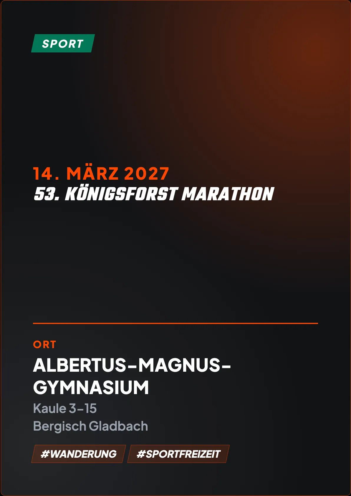 Veranstaltungsflyer