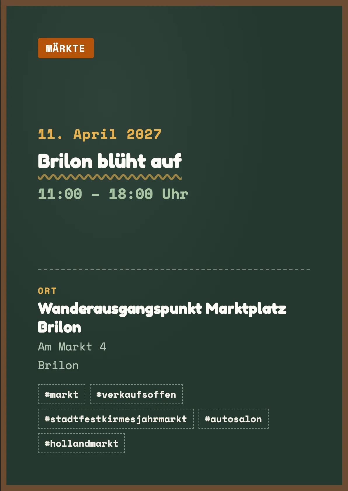 Veranstaltungsflyer