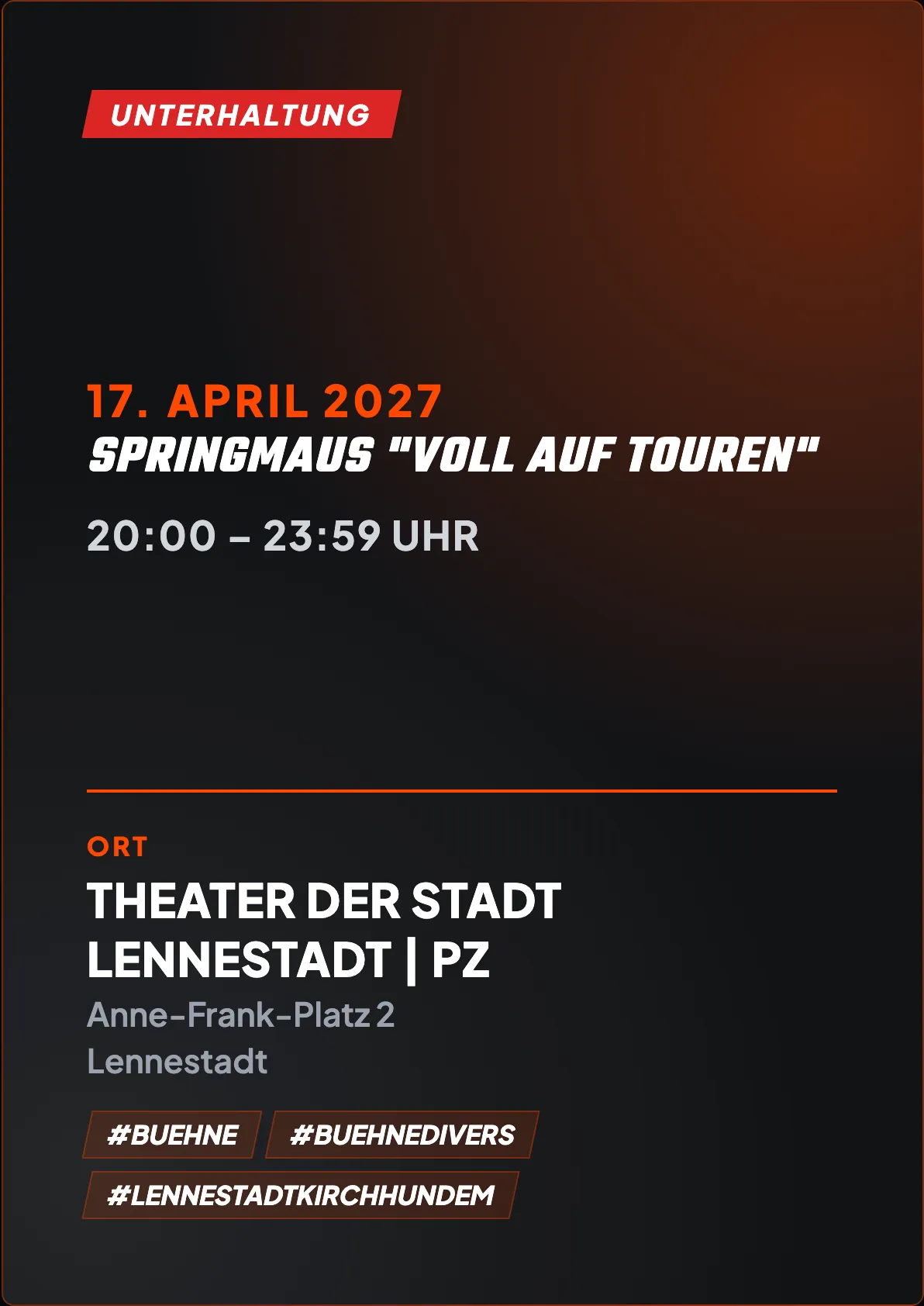 Veranstaltungsflyer