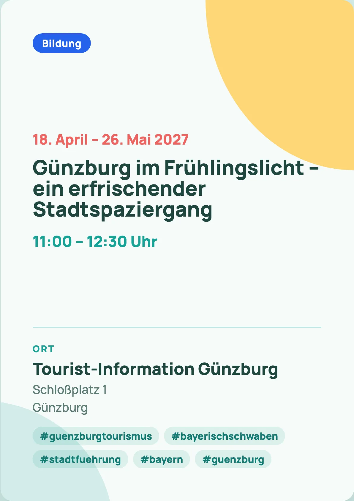 Veranstaltungsflyer