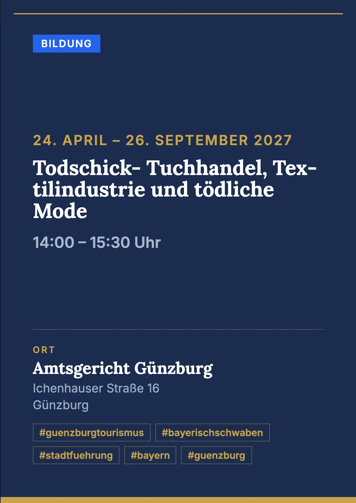 Veranstaltungsflyer
