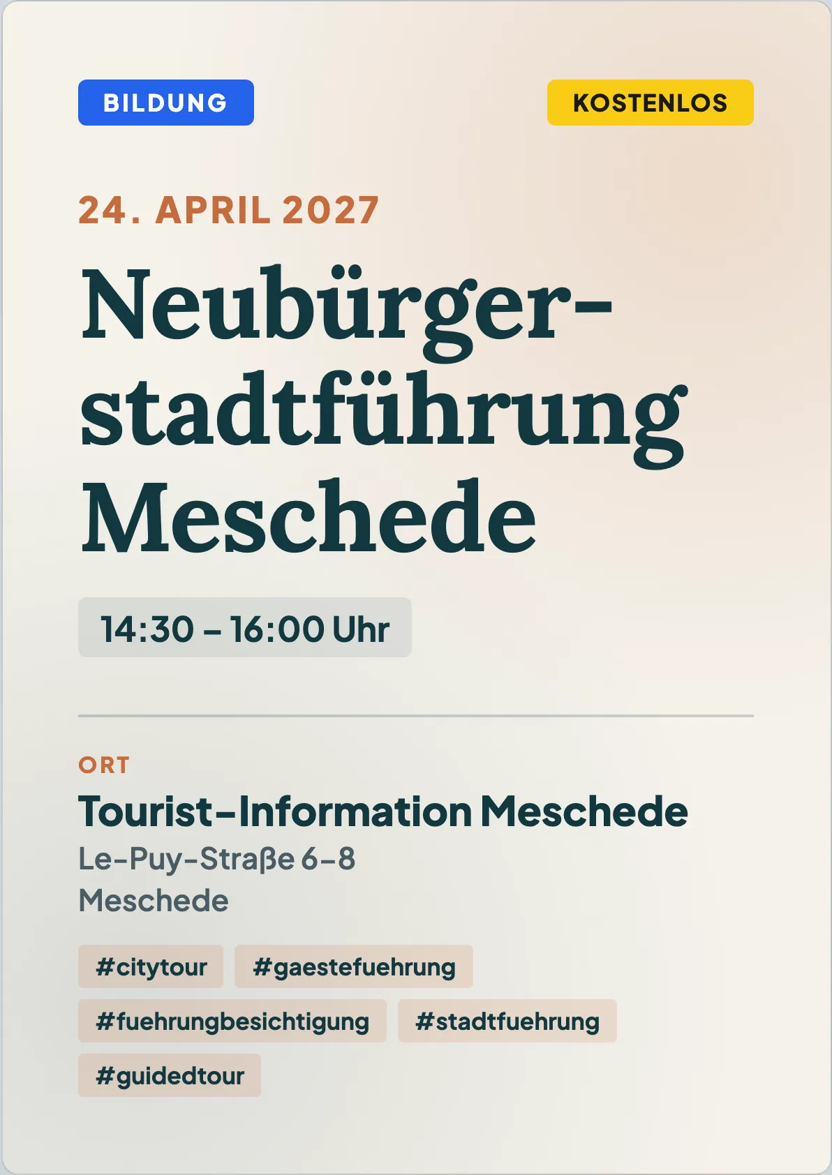 Veranstaltungsflyer