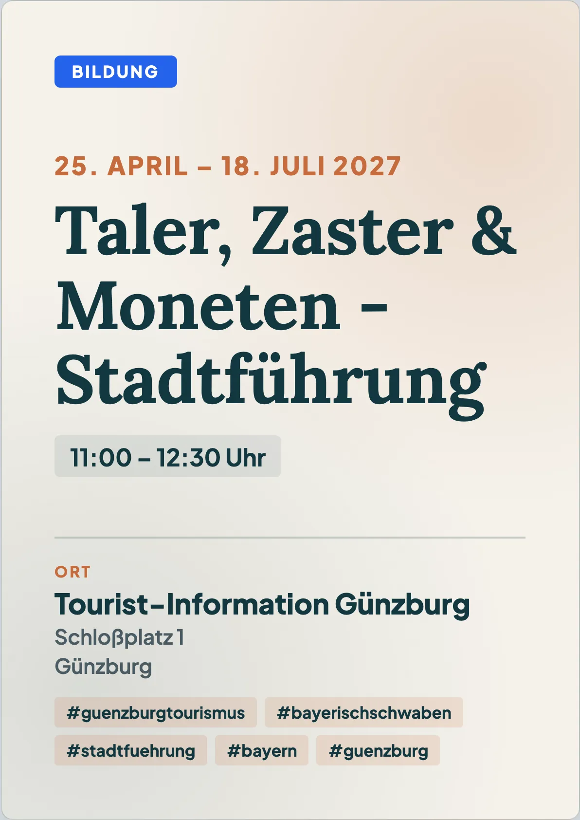 Veranstaltungsflyer