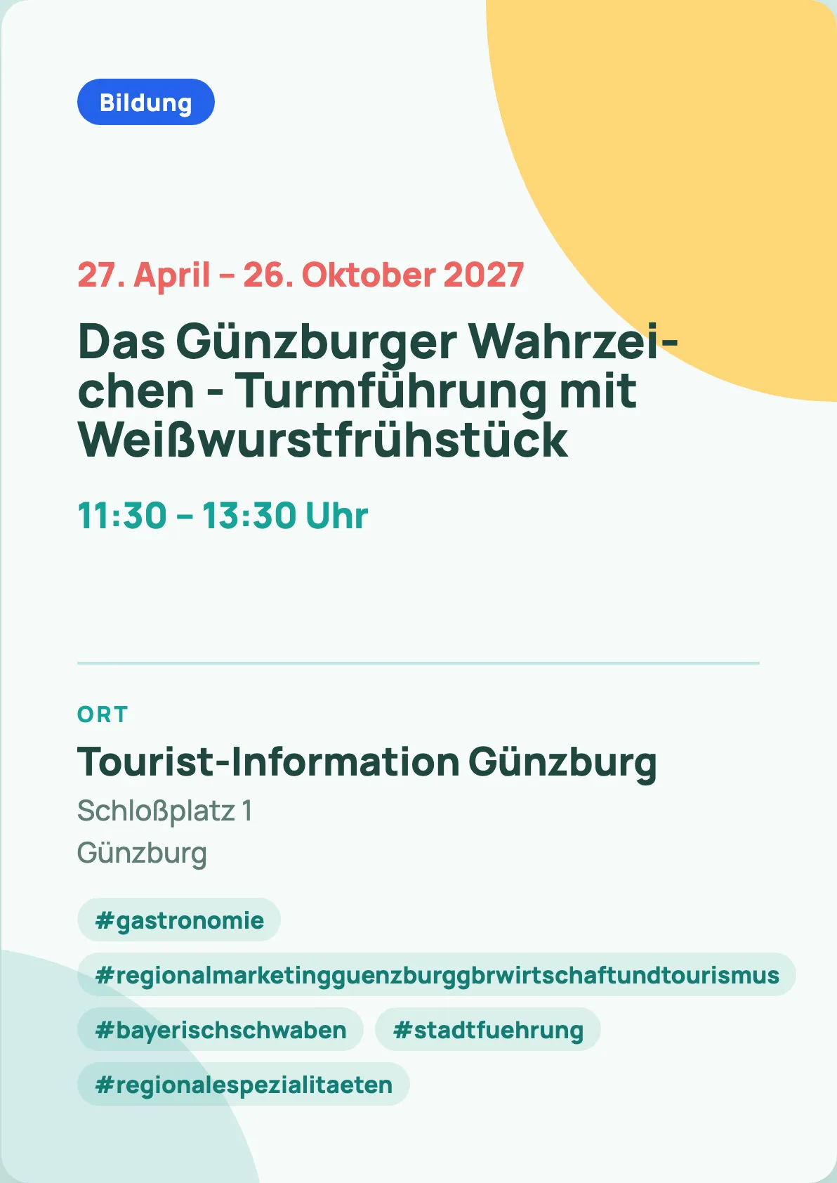 Veranstaltungsflyer