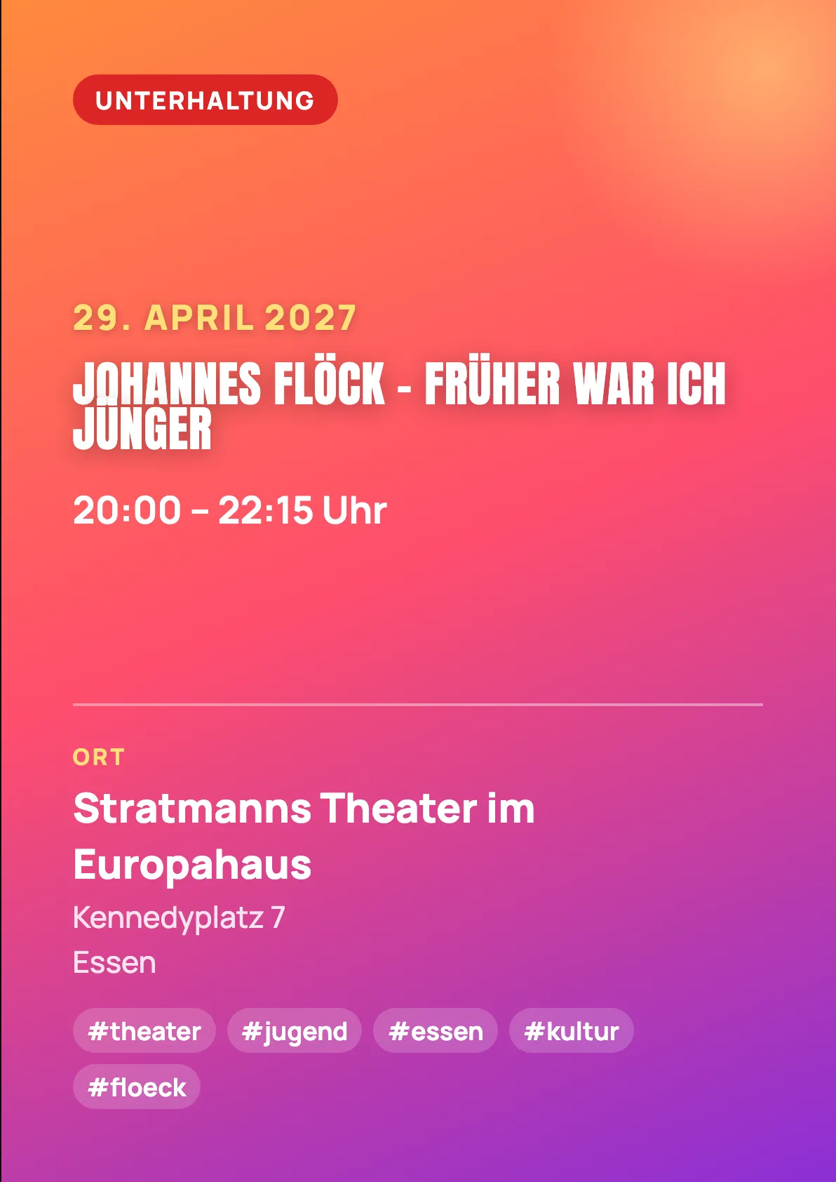 Veranstaltungsflyer