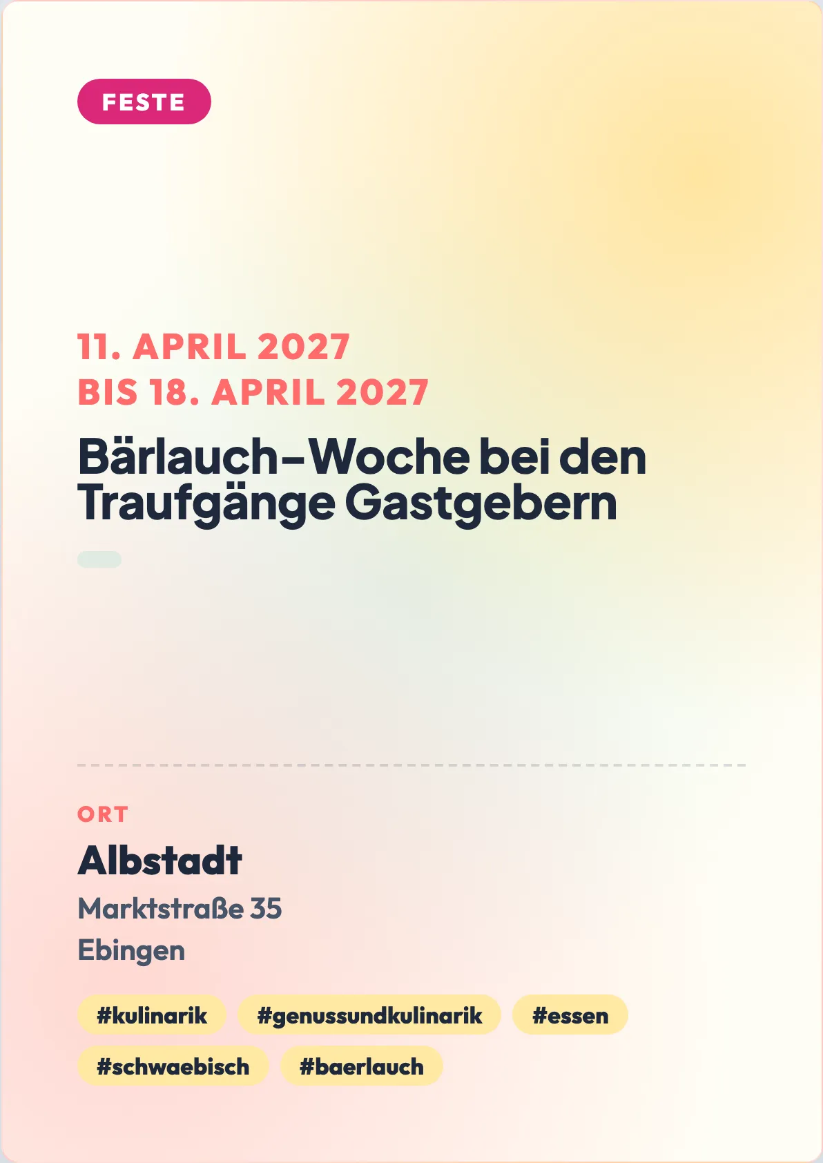 Veranstaltungsflyer