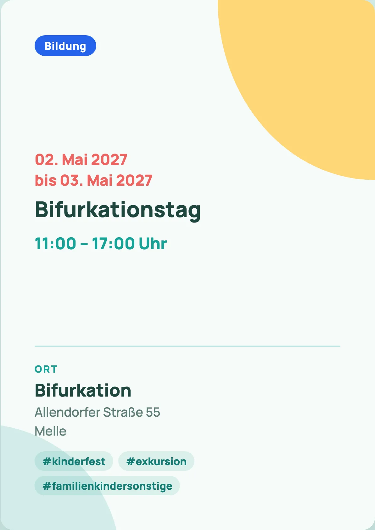 Veranstaltungsflyer