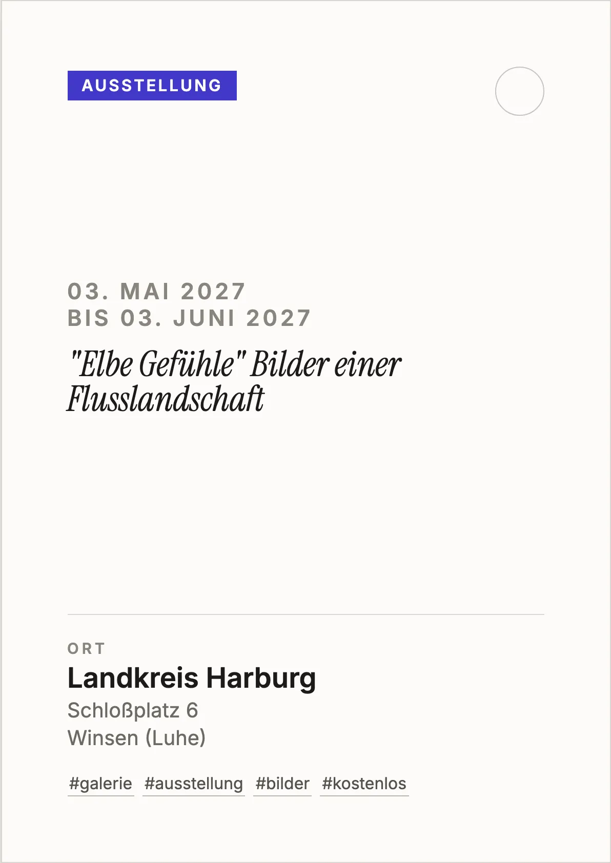 Veranstaltungsflyer