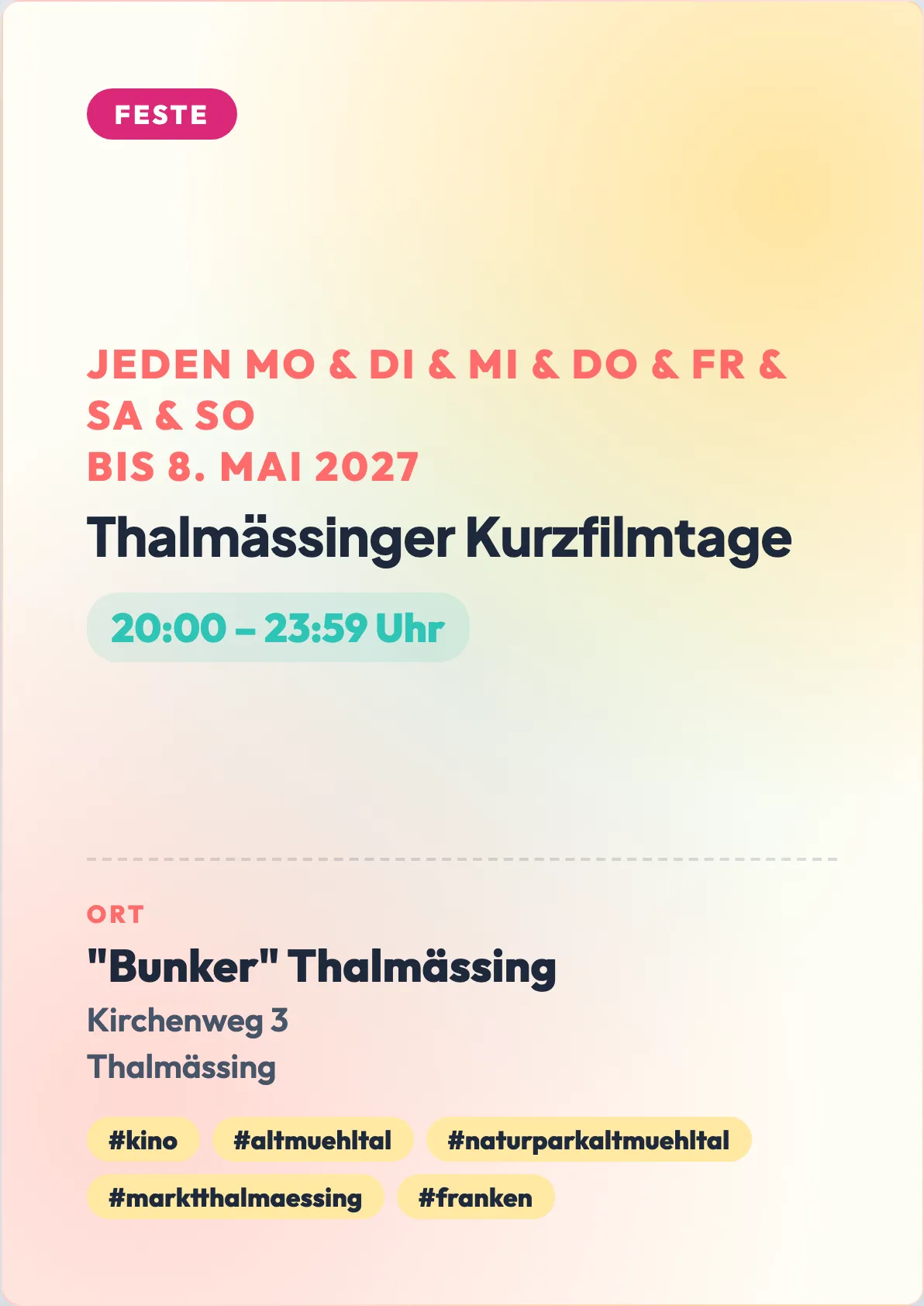 Veranstaltungsflyer