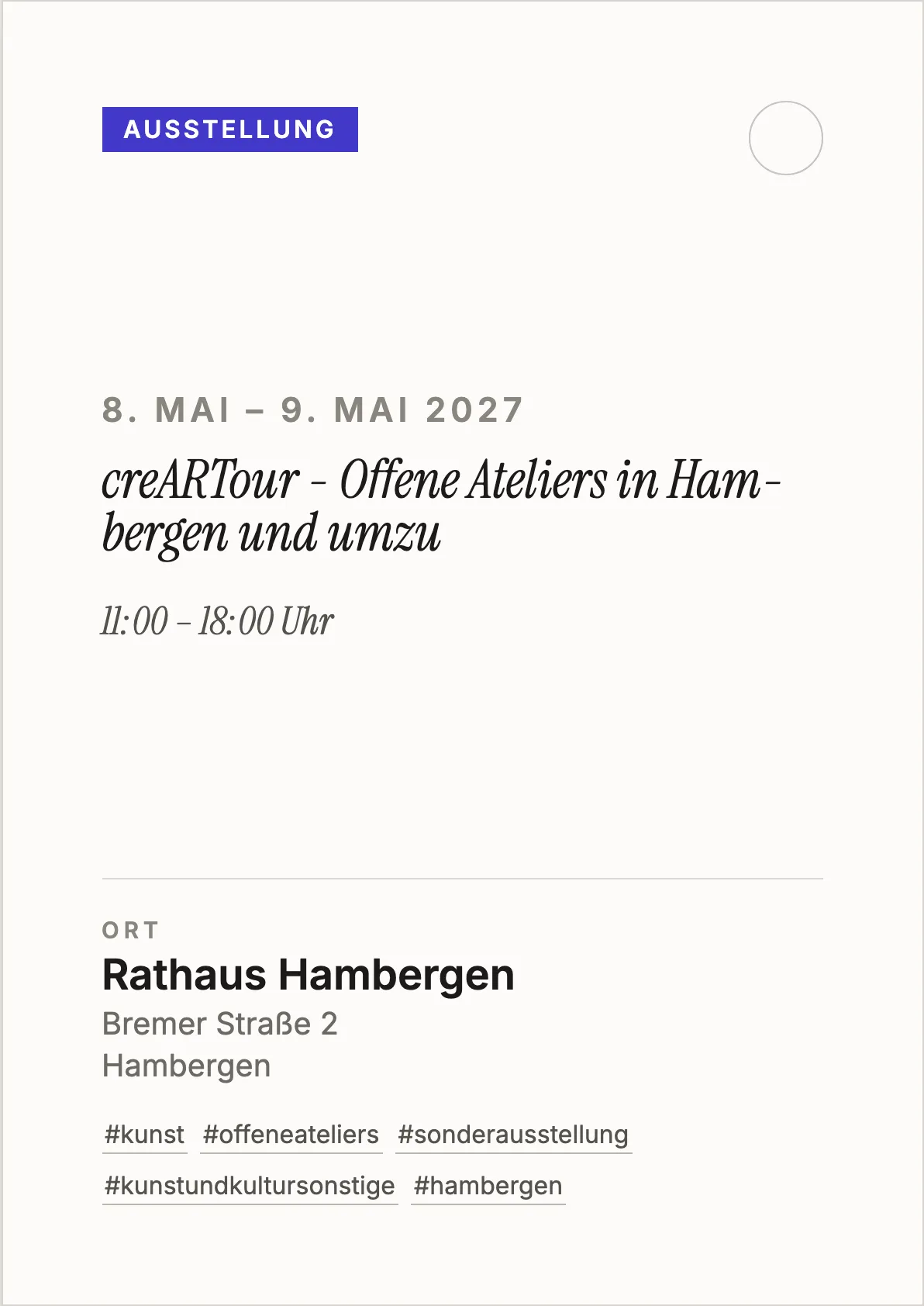 Veranstaltungsflyer