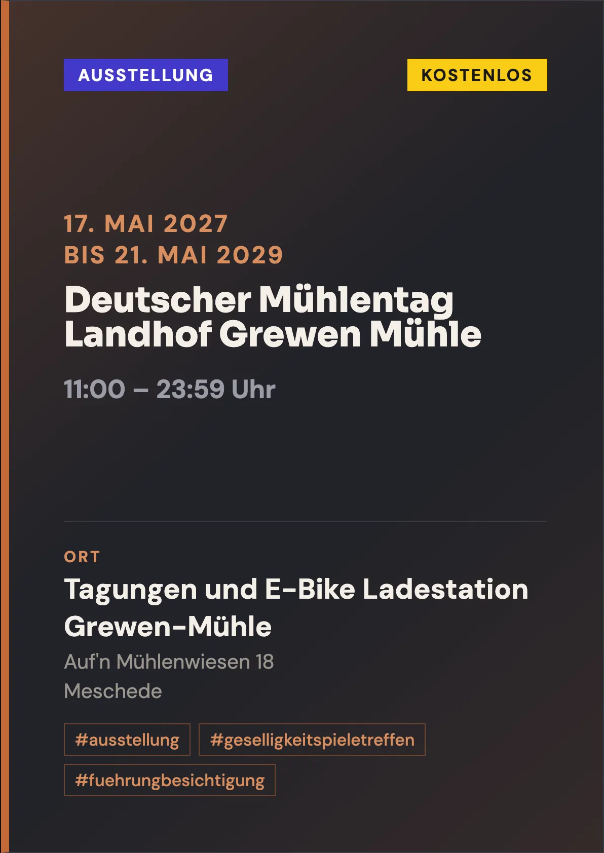 Veranstaltungsflyer