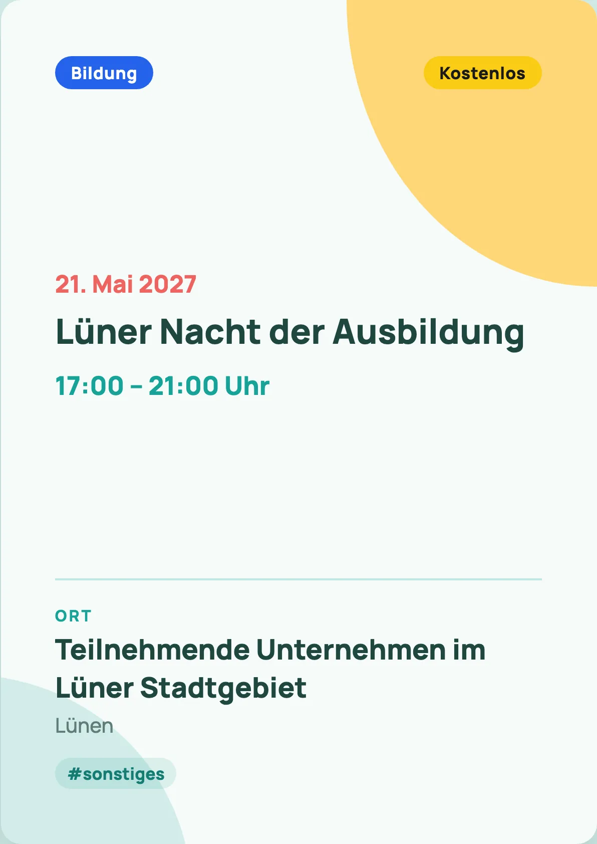 Veranstaltungsflyer