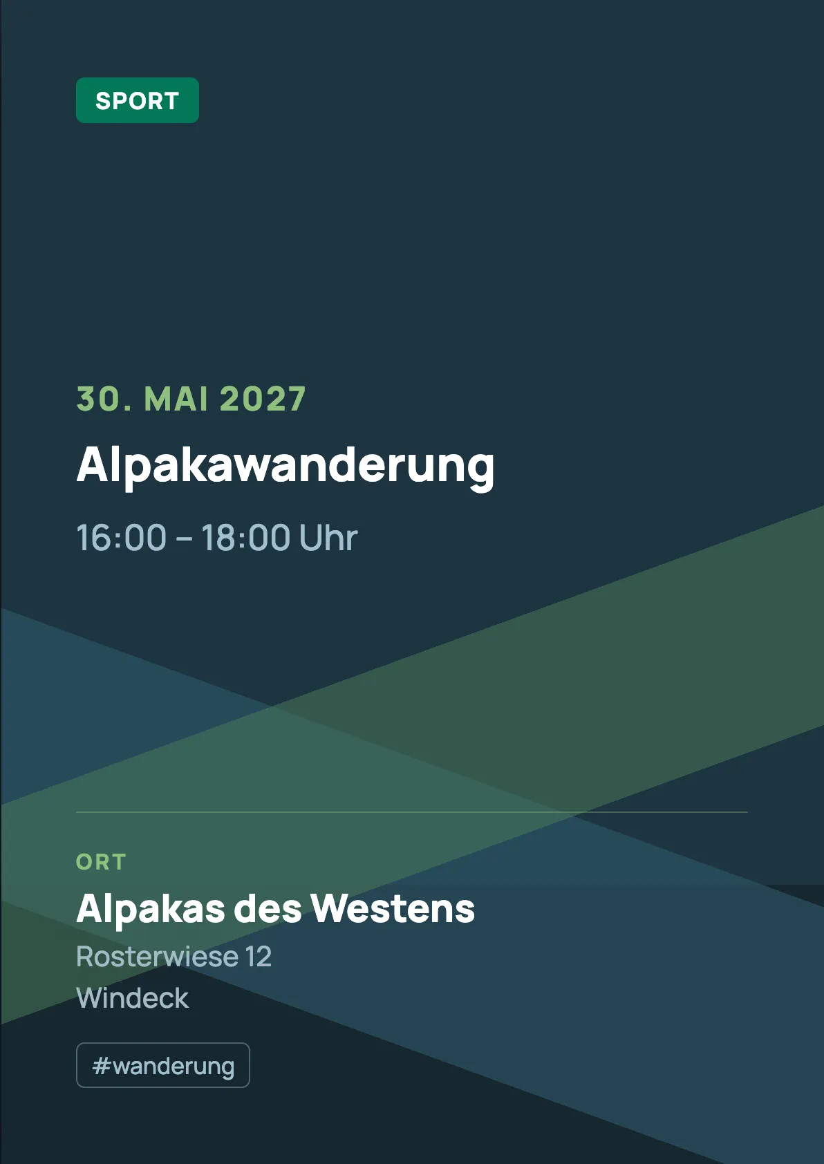Veranstaltungsflyer