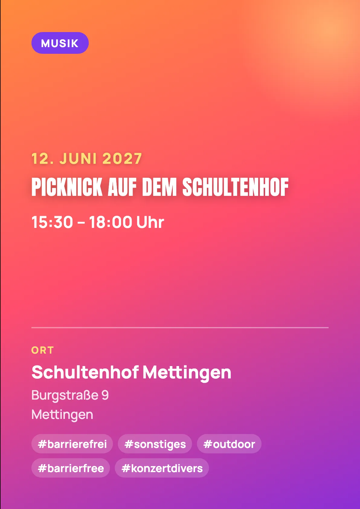 Veranstaltungsflyer