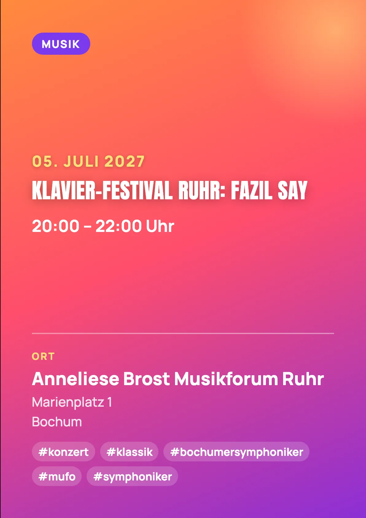 Veranstaltungsflyer