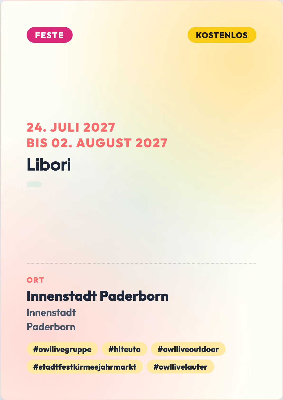 Veranstaltungsflyer