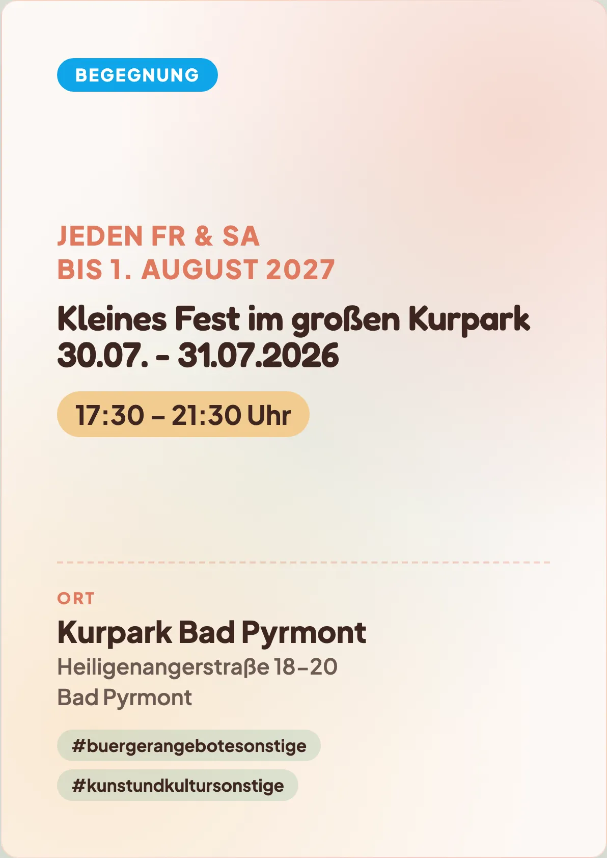 Veranstaltungsflyer