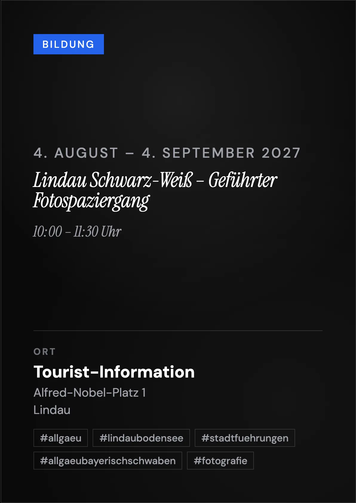 Veranstaltungsflyer