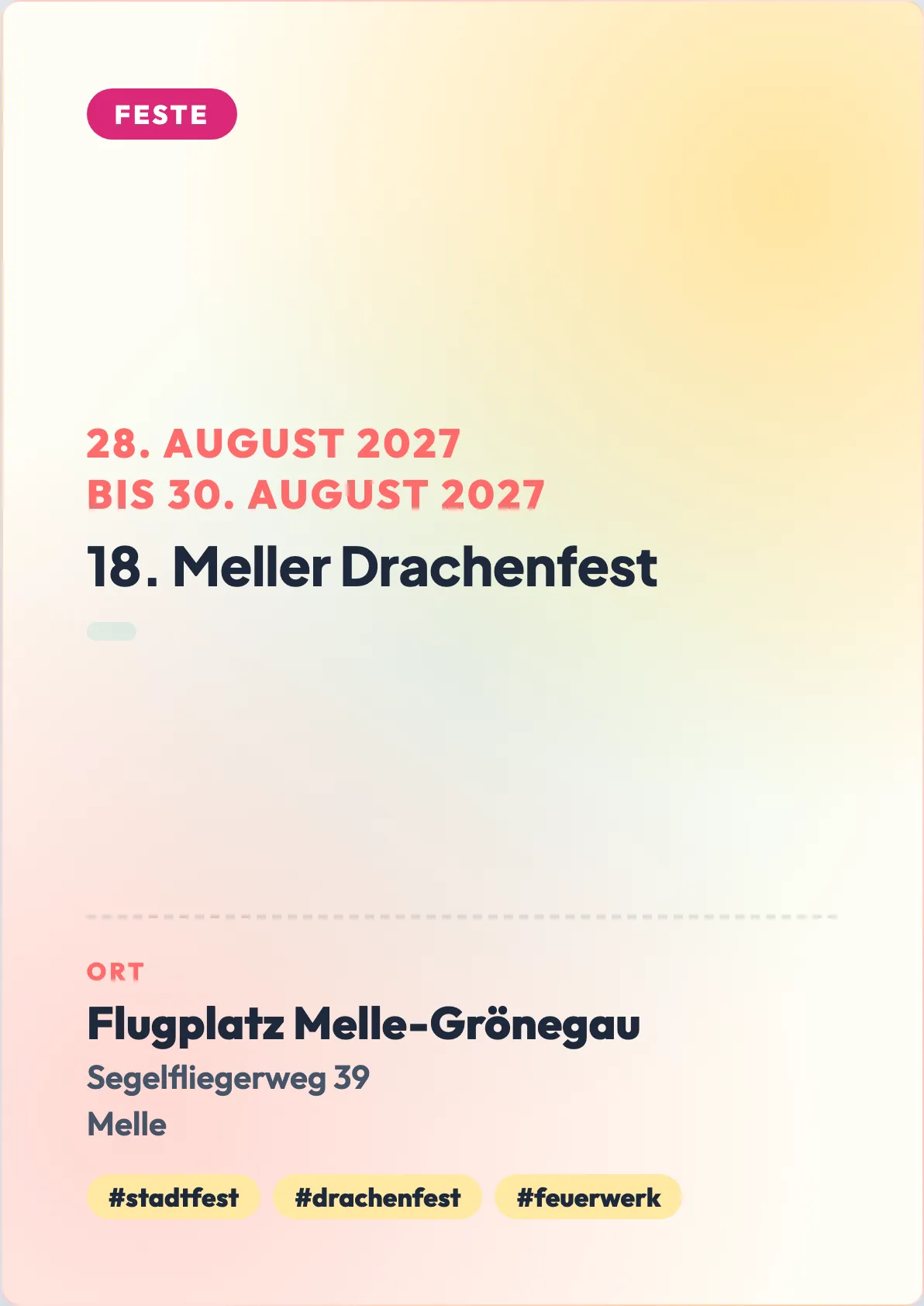 Veranstaltungsflyer