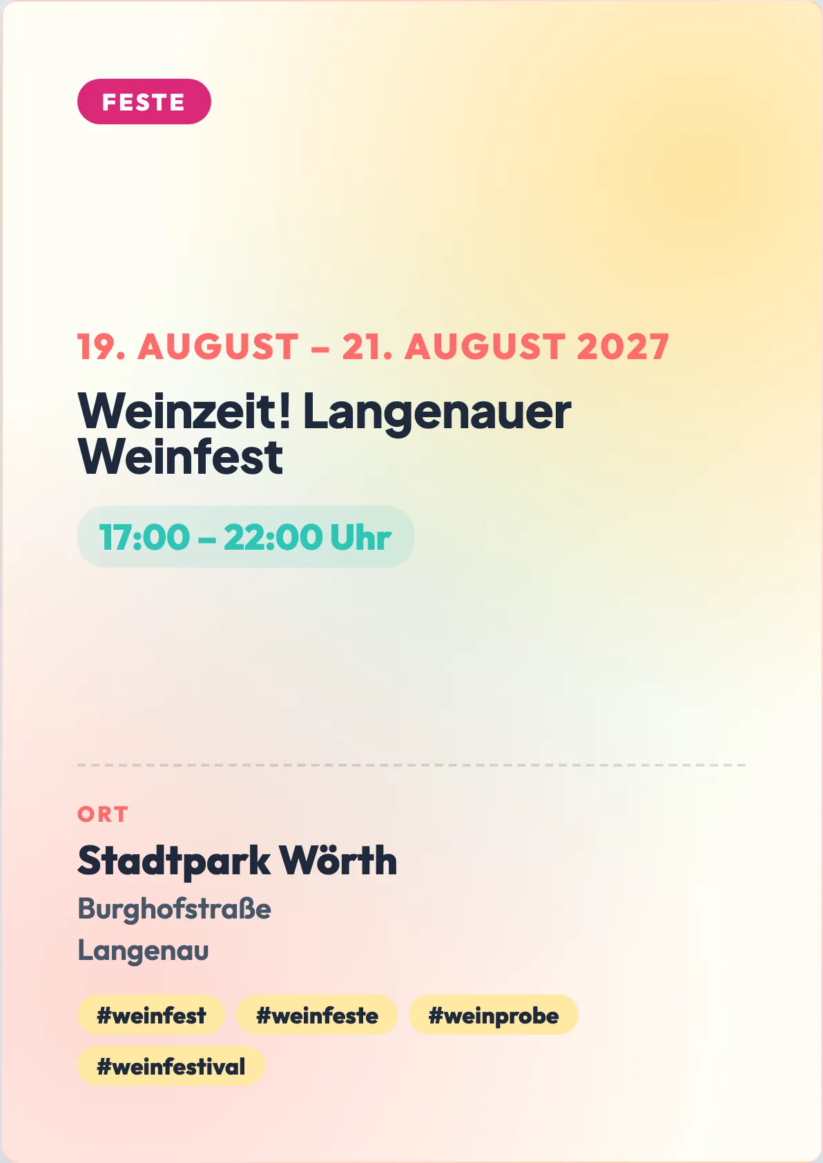 Veranstaltungsflyer