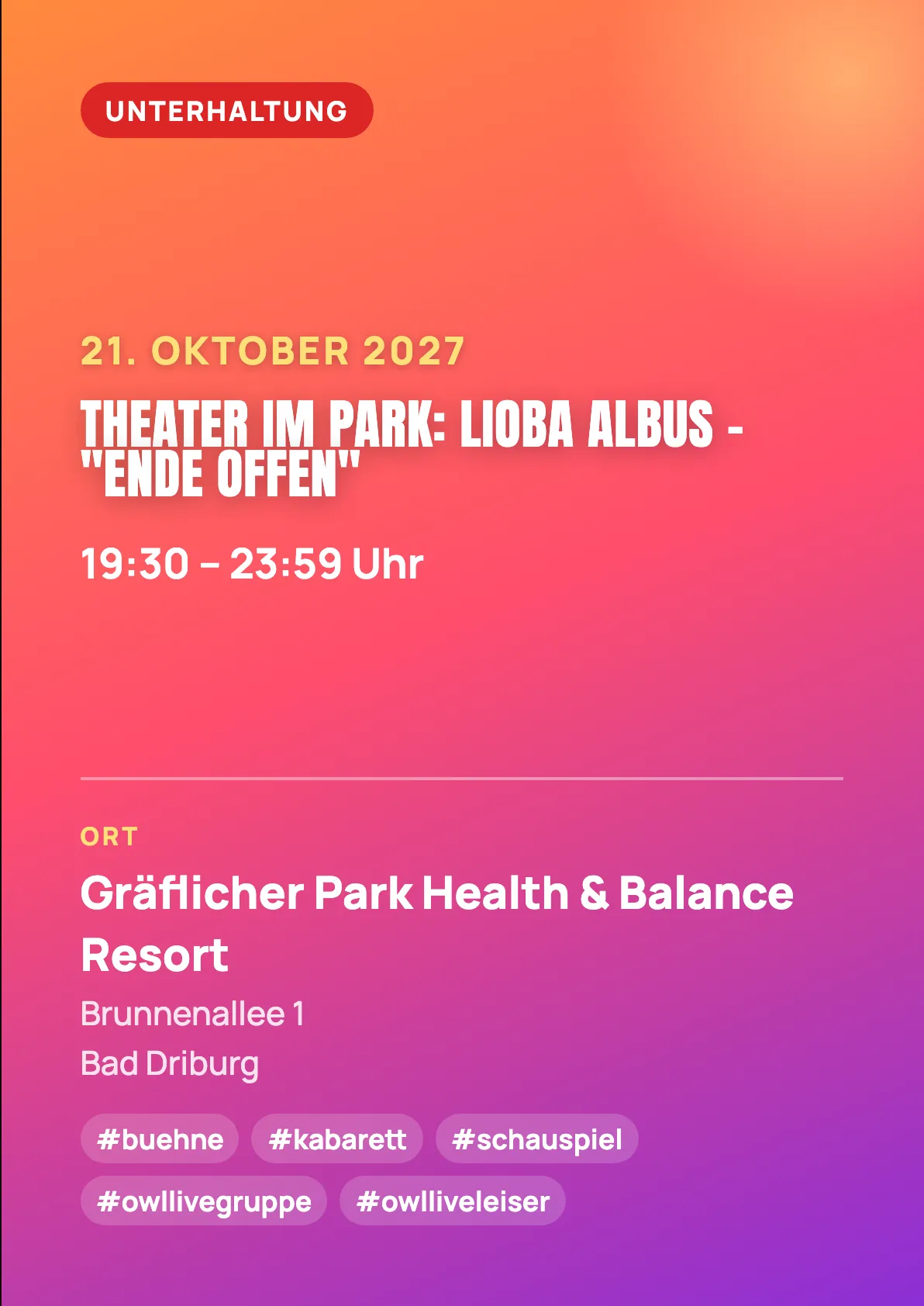 Veranstaltungsflyer