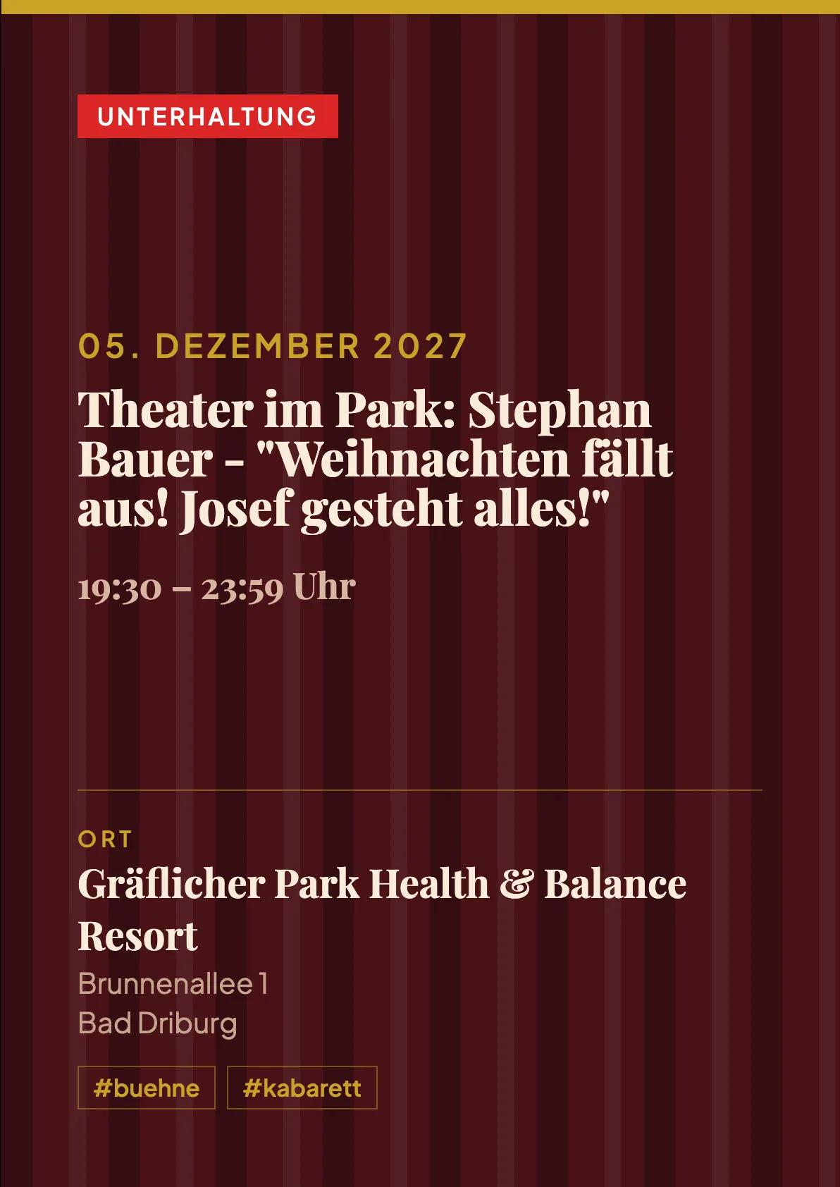 Veranstaltungsflyer
