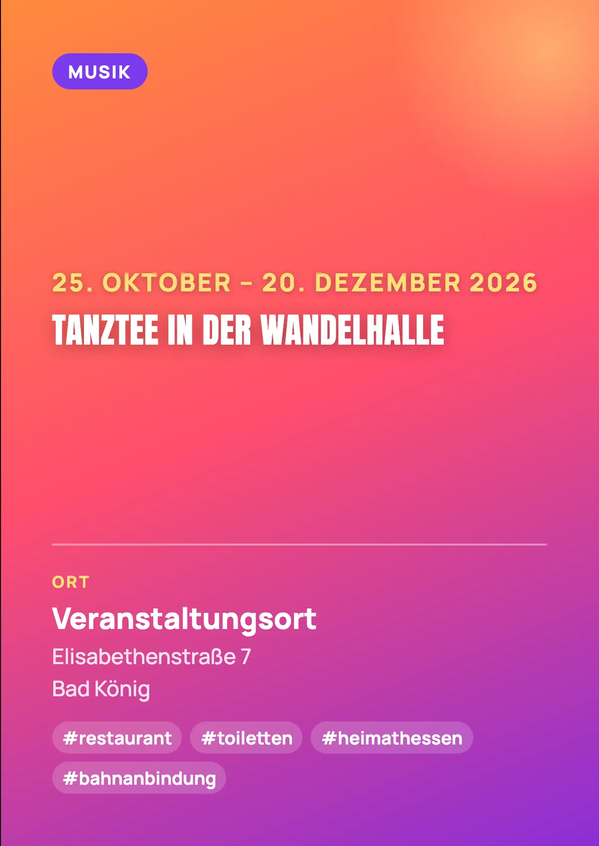 Veranstaltungsflyer