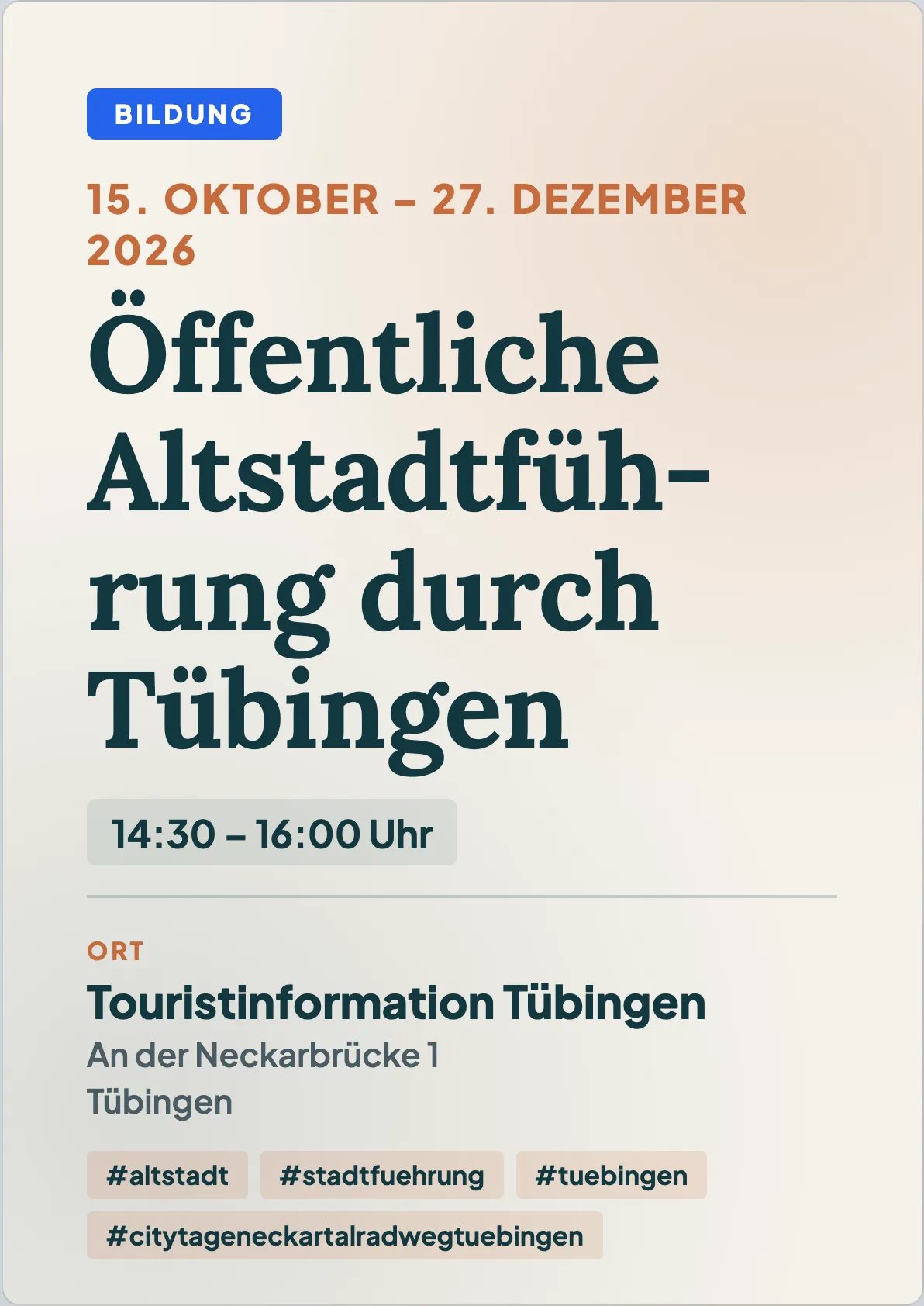 Veranstaltungsflyer